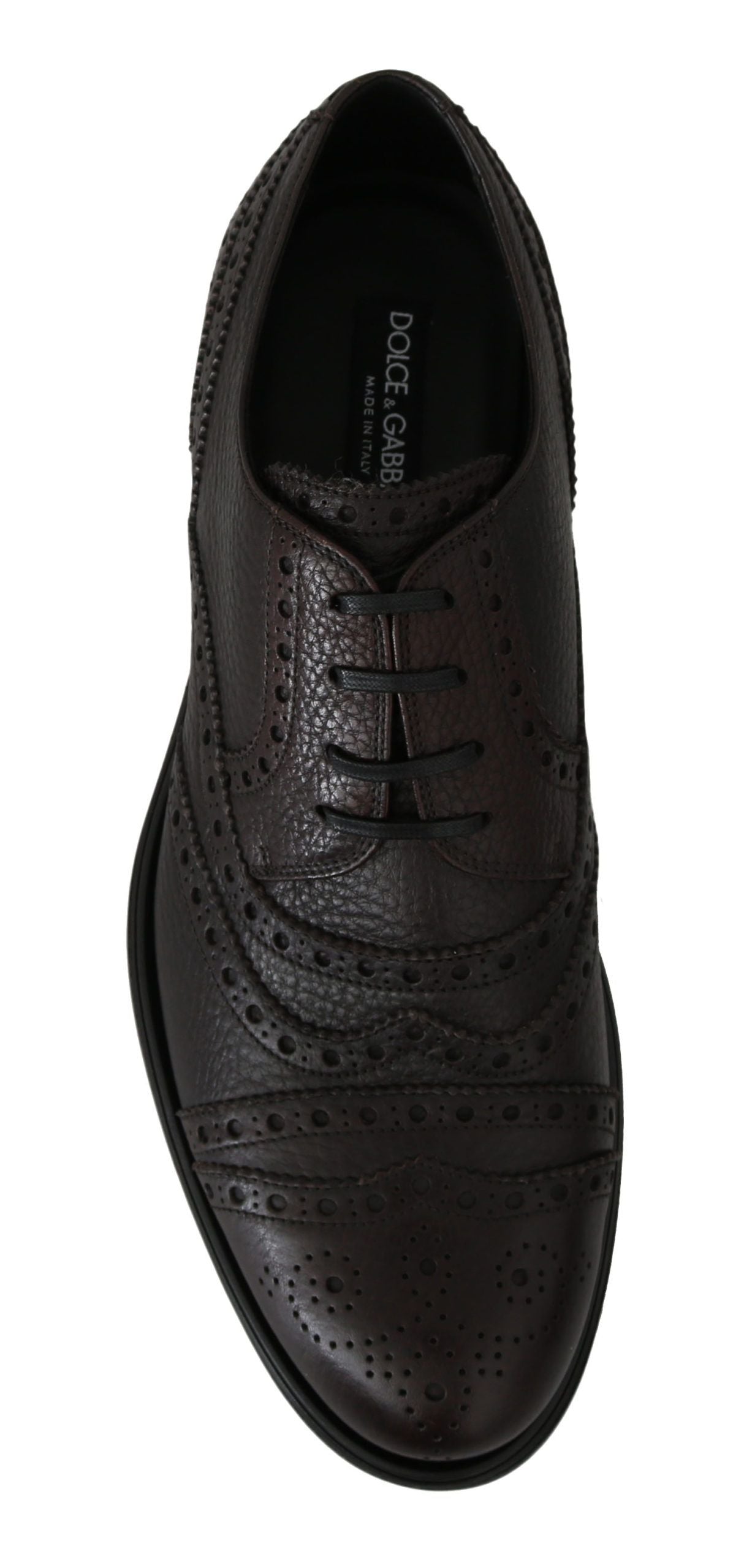 Dolce &amp; Gabbana Chaussures habillées richelieu en cuir marron