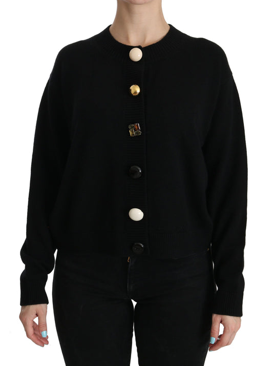 Dolce &amp; Gabbana Pull cardigan orné de boutons noirs