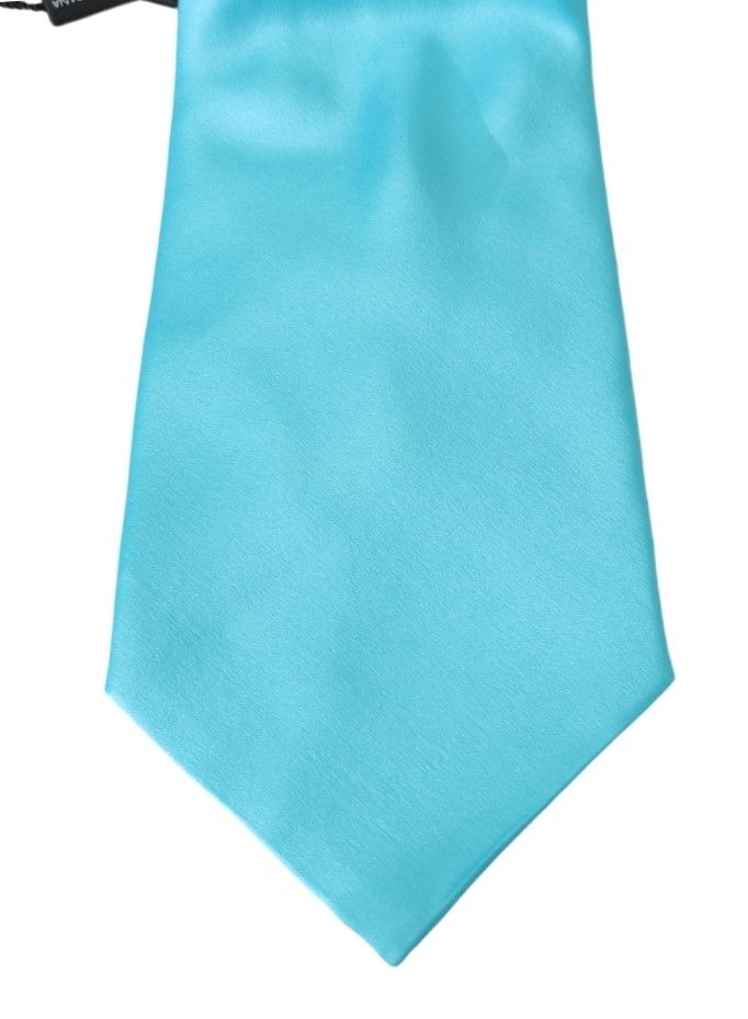 Dolce & Gabbana Stunning Light Blue Silk Men's Tie