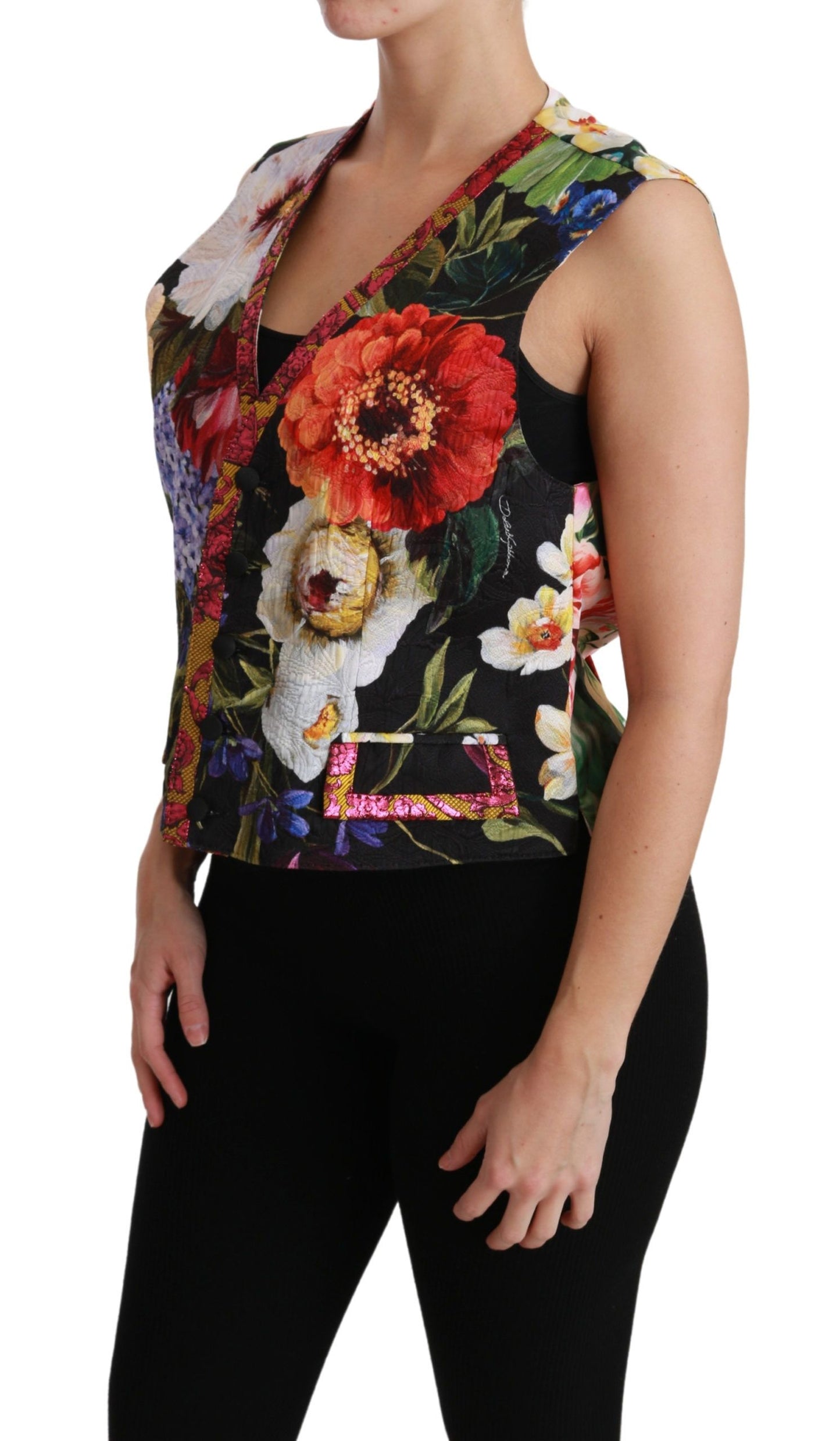 Dolce &amp; Gabbana Gilet sans manches à fleurs multicolores