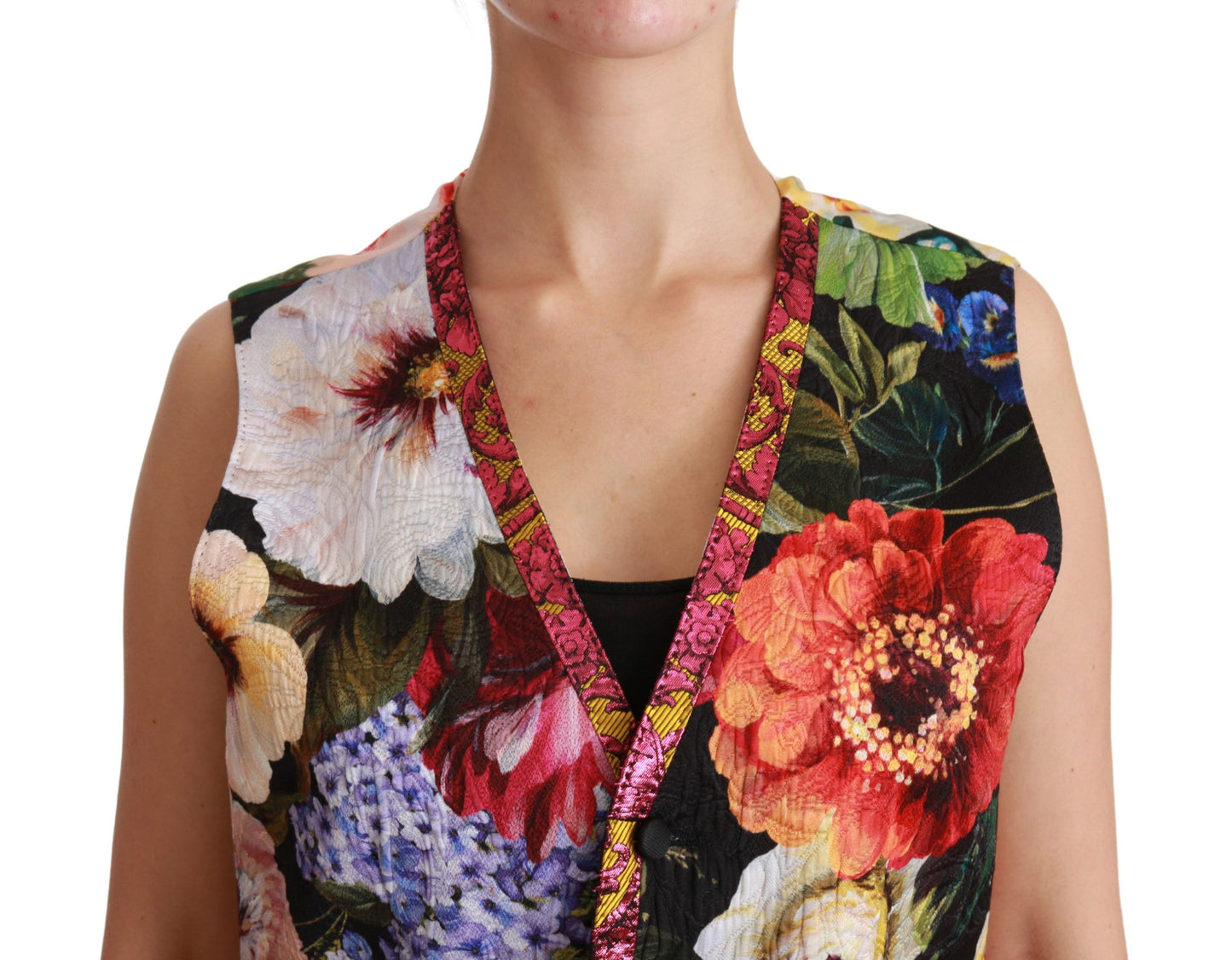 Dolce &amp; Gabbana Gilet sans manches à fleurs multicolores