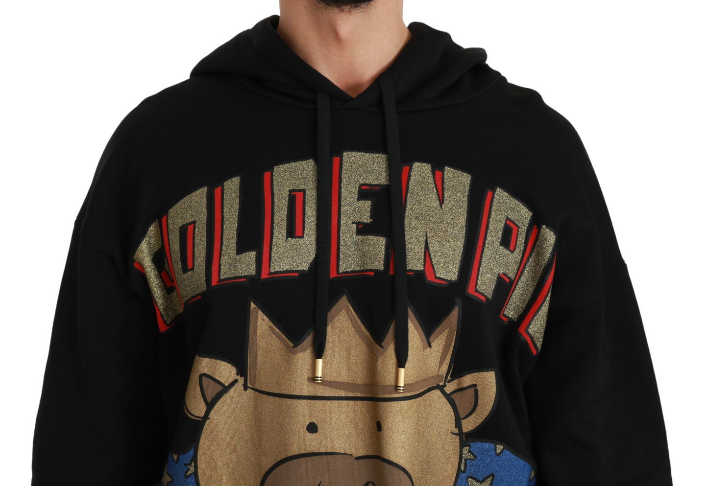 Dolce &amp; Gabbana Pull noir Cochon de l'année à capuche