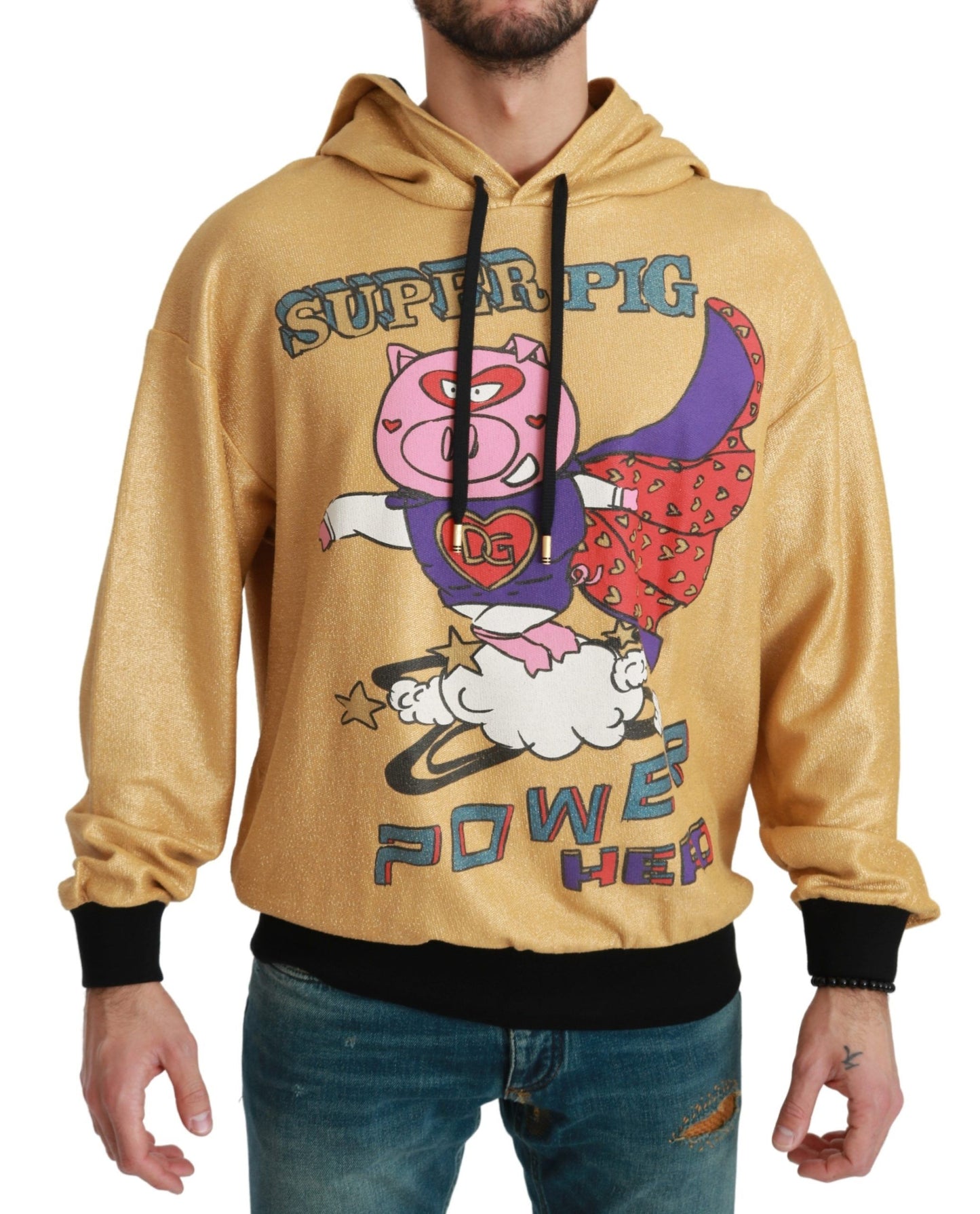 Dolce &amp; Gabbana Gold Pig of the Year Kapuzenpullover