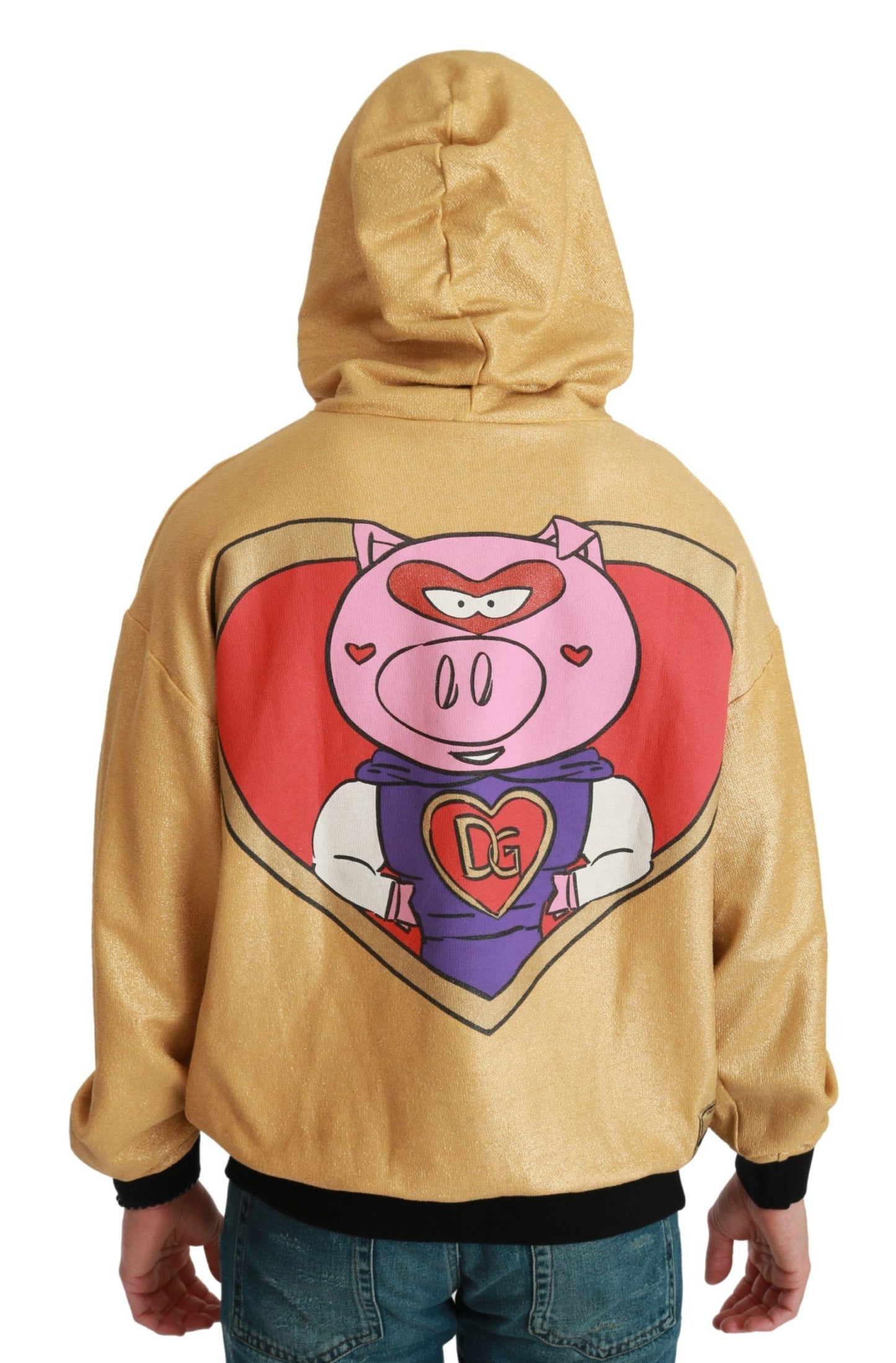 Dolce &amp; Gabbana Gold Pig of the Year Kapuzenpullover