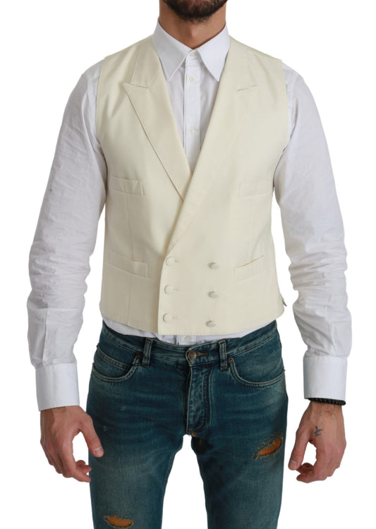 Dolce &amp; Gabbana Gilet blanc Gilet en laine formel