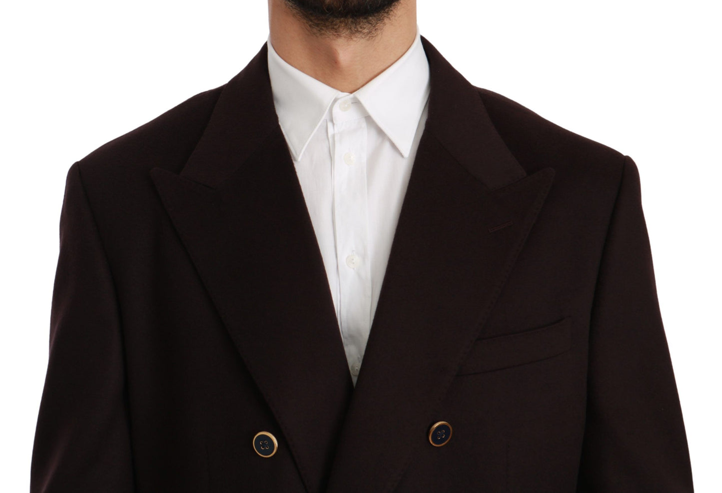 Dolce &amp; Gabbana Manteau en cachemire bordeaux Blazer TAORMINA