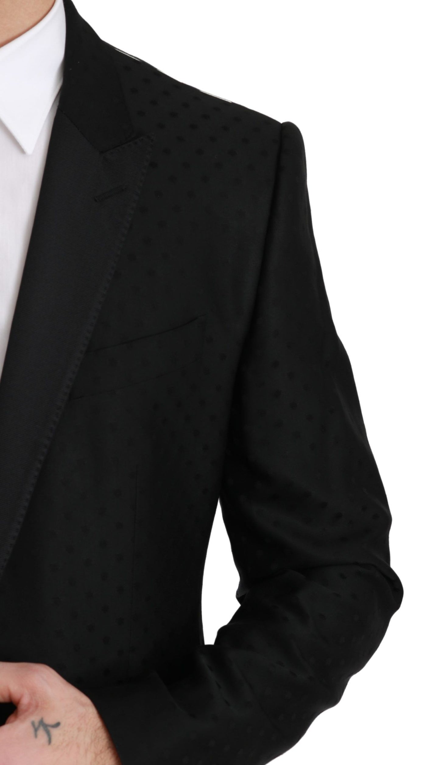 Dolce &amp; Gabbana Veste manteau coupe slim noire Blazer MARTINI