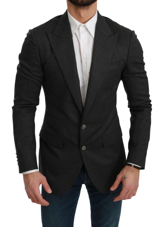 Dolce &amp; Gabbana Blazer en laine gris NAPOLI Slim Fit