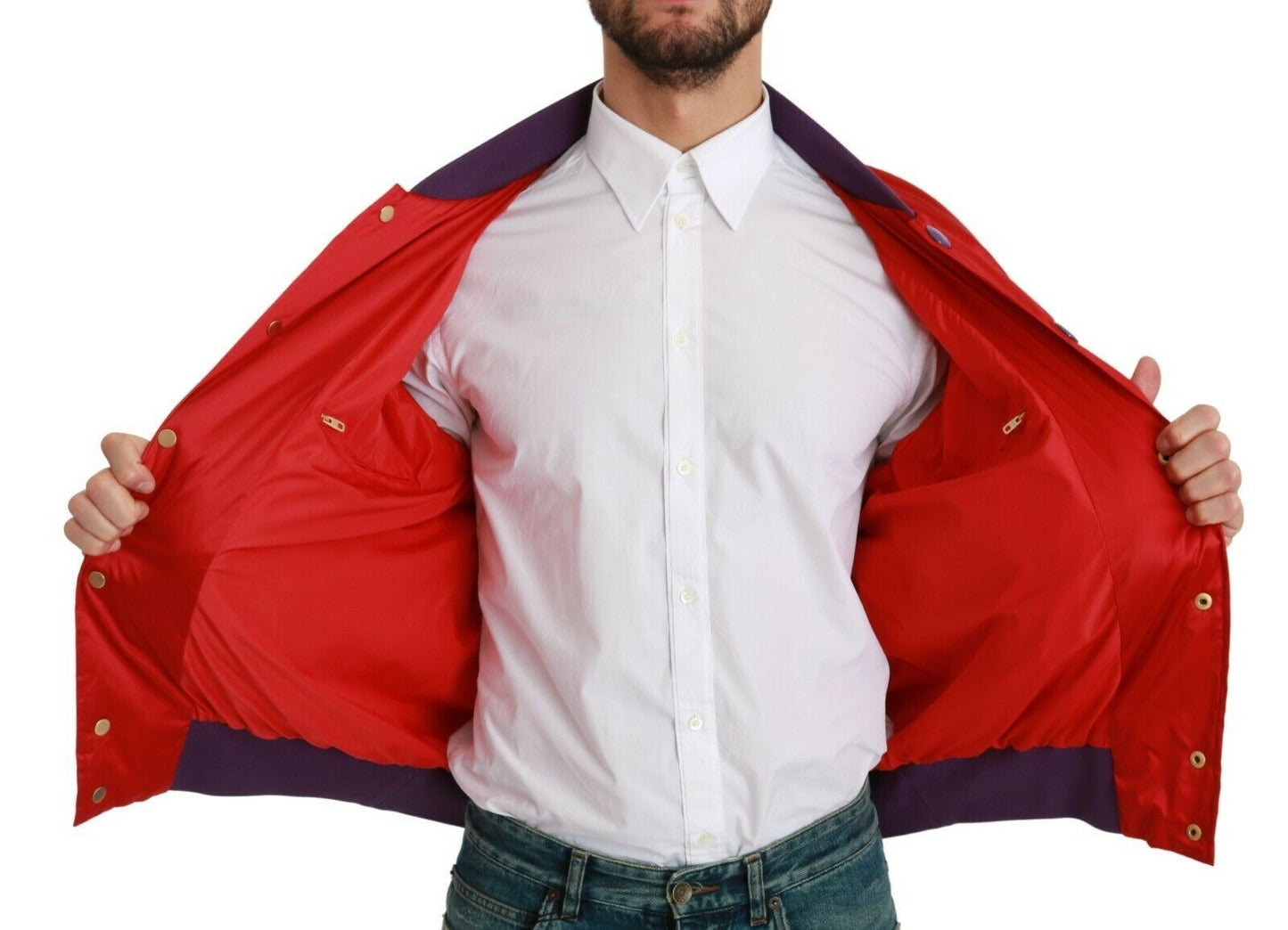 Dolce &amp; Gabbana Blouson aviateur rouge ANNÉE DU COCHON