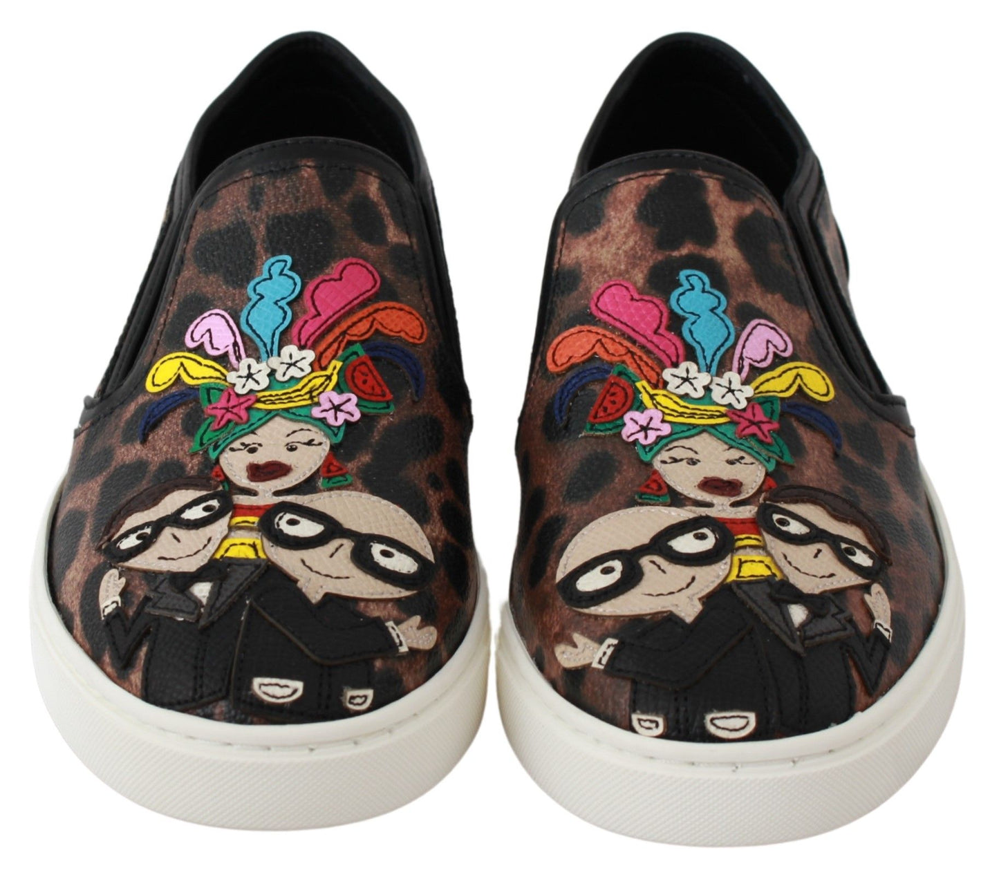 Dolce &amp; Gabbana Mocassins en cuir léopard #dgfamily