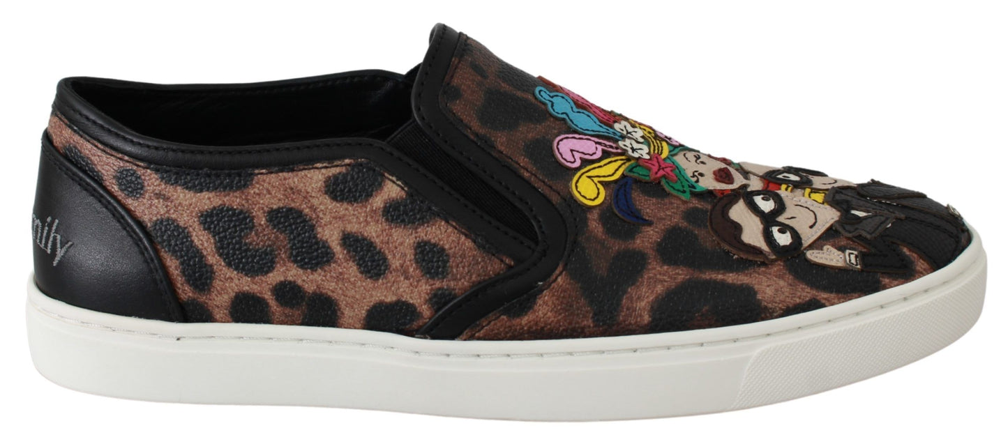 Dolce &amp; Gabbana Mocassins en cuir léopard #dgfamily