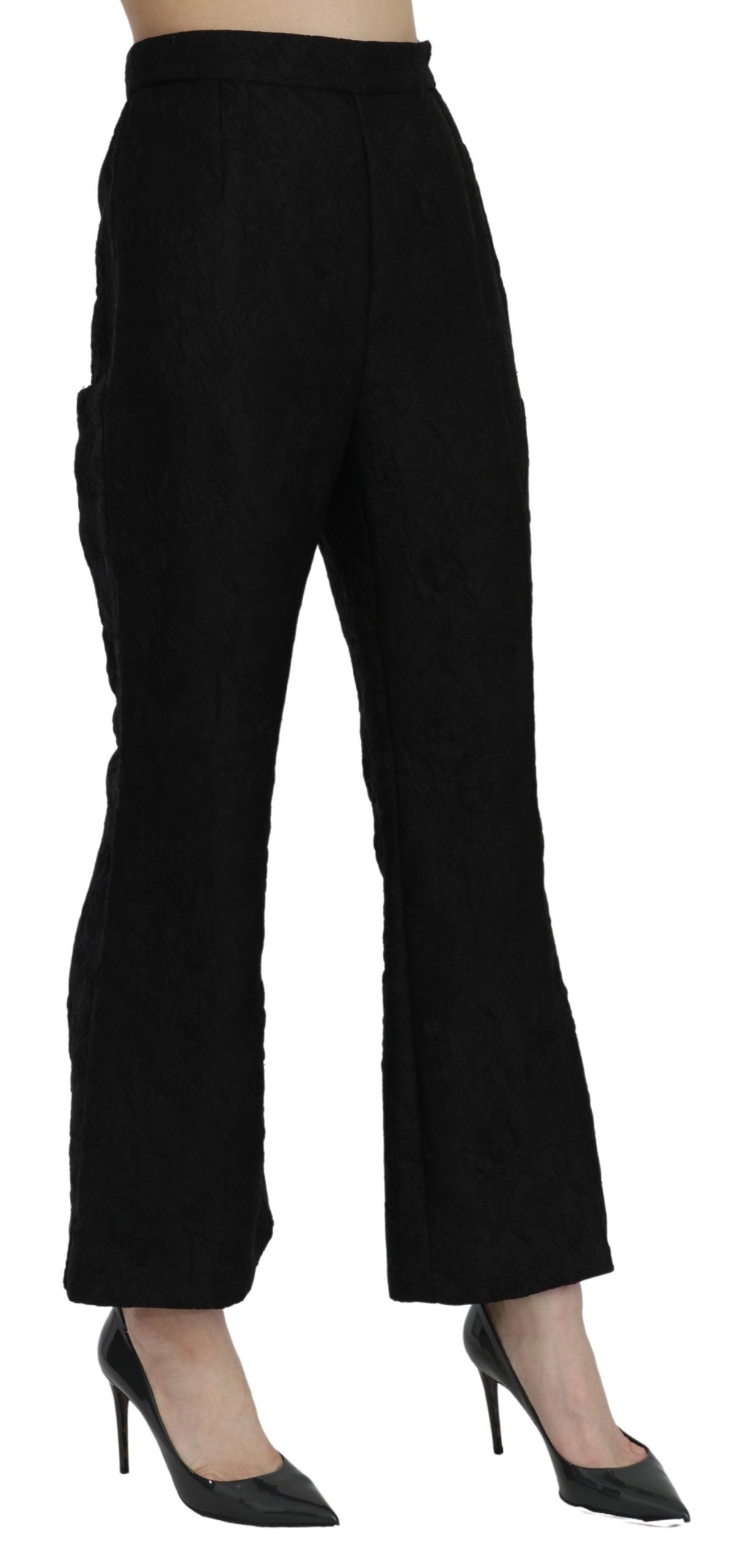 Dolce & Gabbana Chic High Waist Flared Cropped Pants