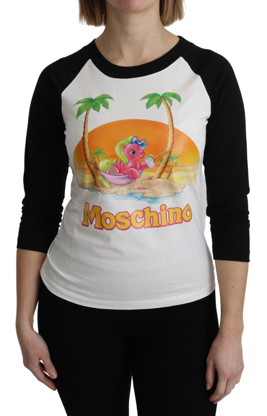 Moschino T-shirt en coton blanc My Little Pony Top Tshirt