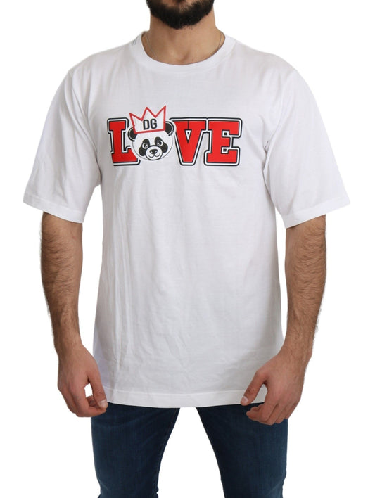 Dolce &amp; Gabbana T-shirt blanc à imprimé Love Panda