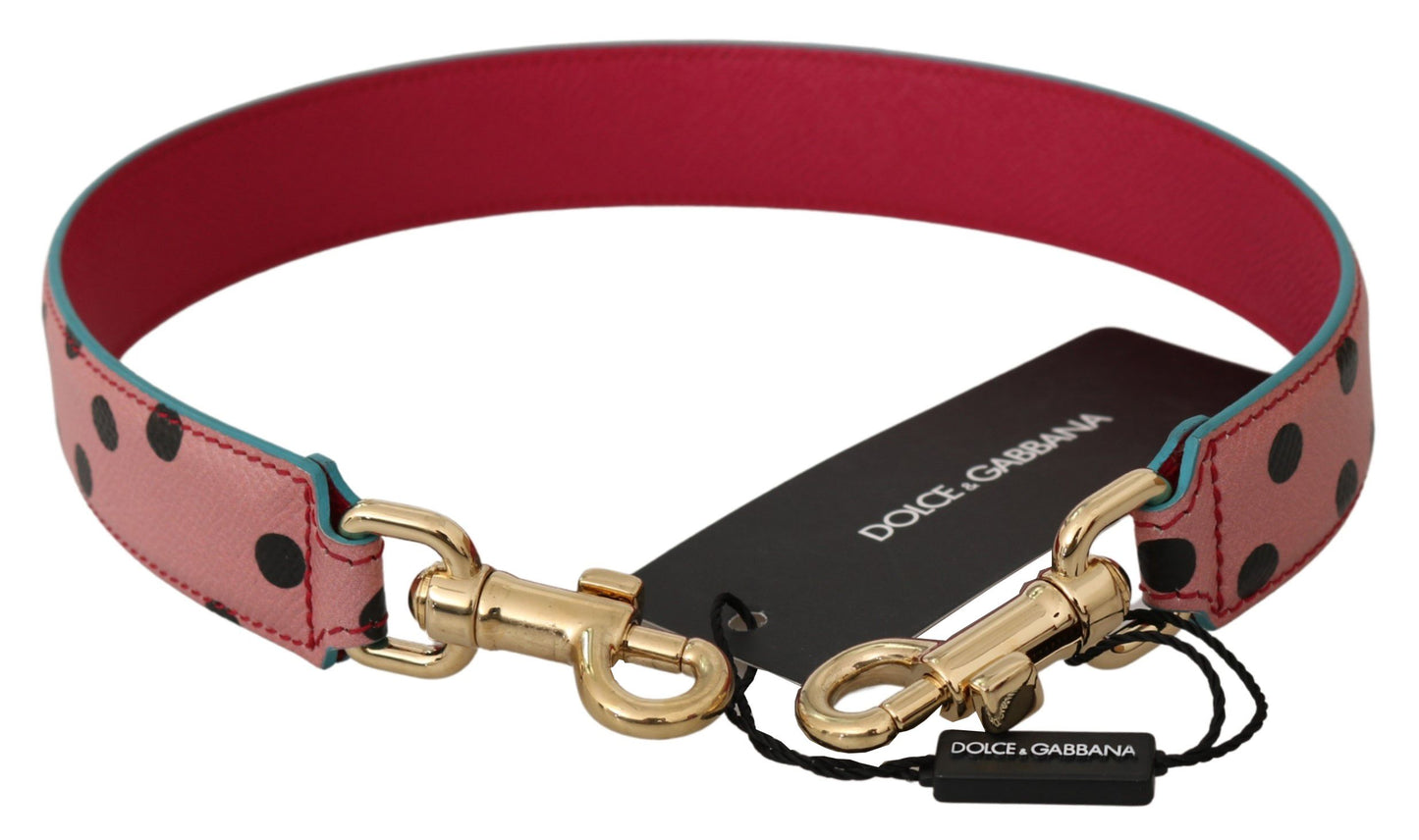 Dolce &amp; Gabbana Bandoulière en cuir à pois rose