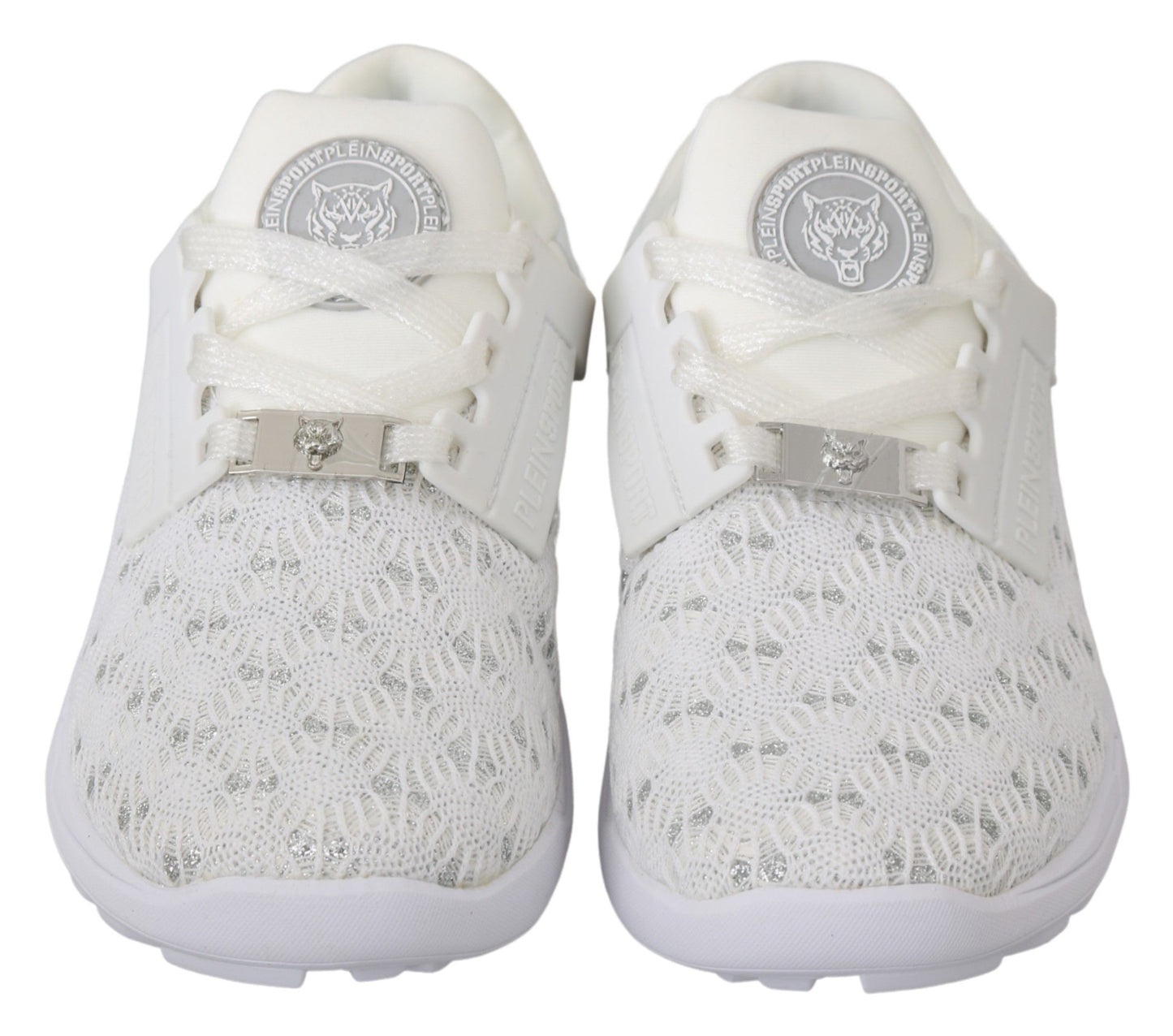 Philipp Plein Chaussures de baskets décontractées en polyester blanc