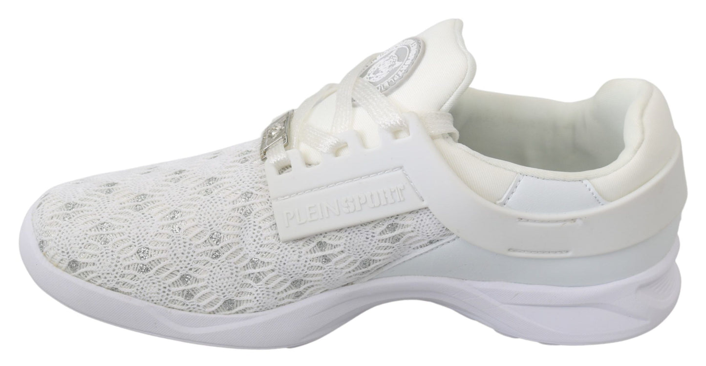 Philipp Plein Chaussures de baskets décontractées en polyester blanc