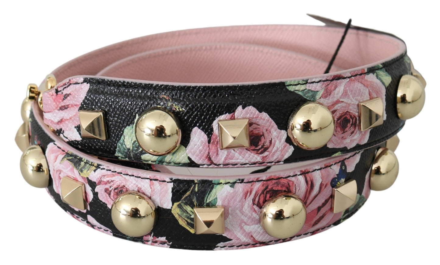 Dolce &amp; Gabbana Bandoulière accessoire en cuir floral rose