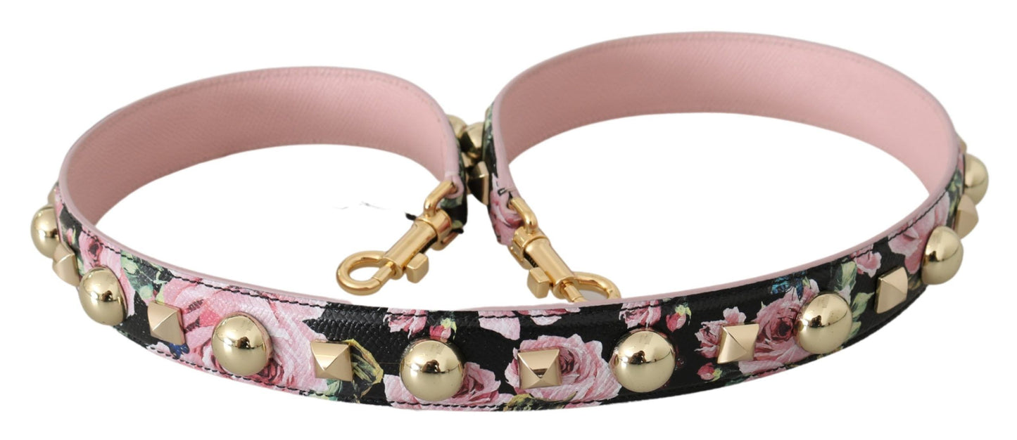 Dolce &amp; Gabbana Bandoulière accessoire en cuir floral rose