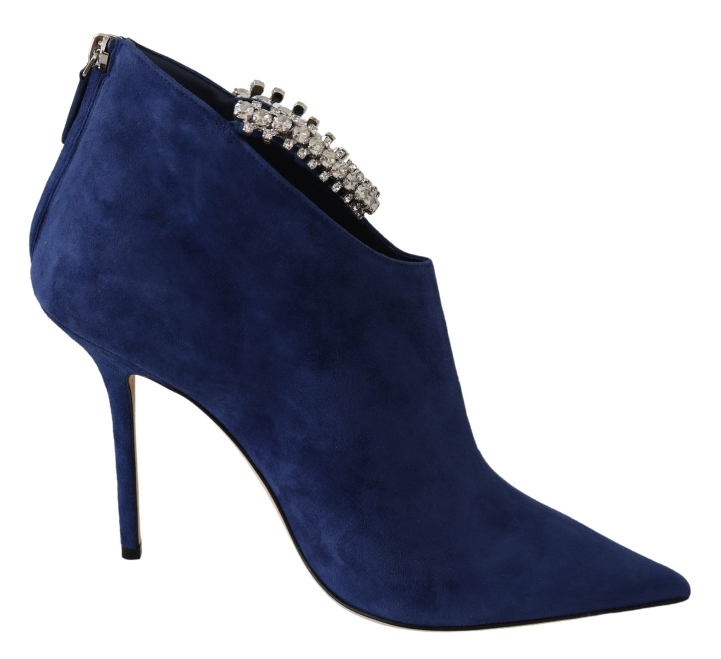 Jimmy Choo Pop Bleu Cuir Blaize 100 Bottes Chaussures