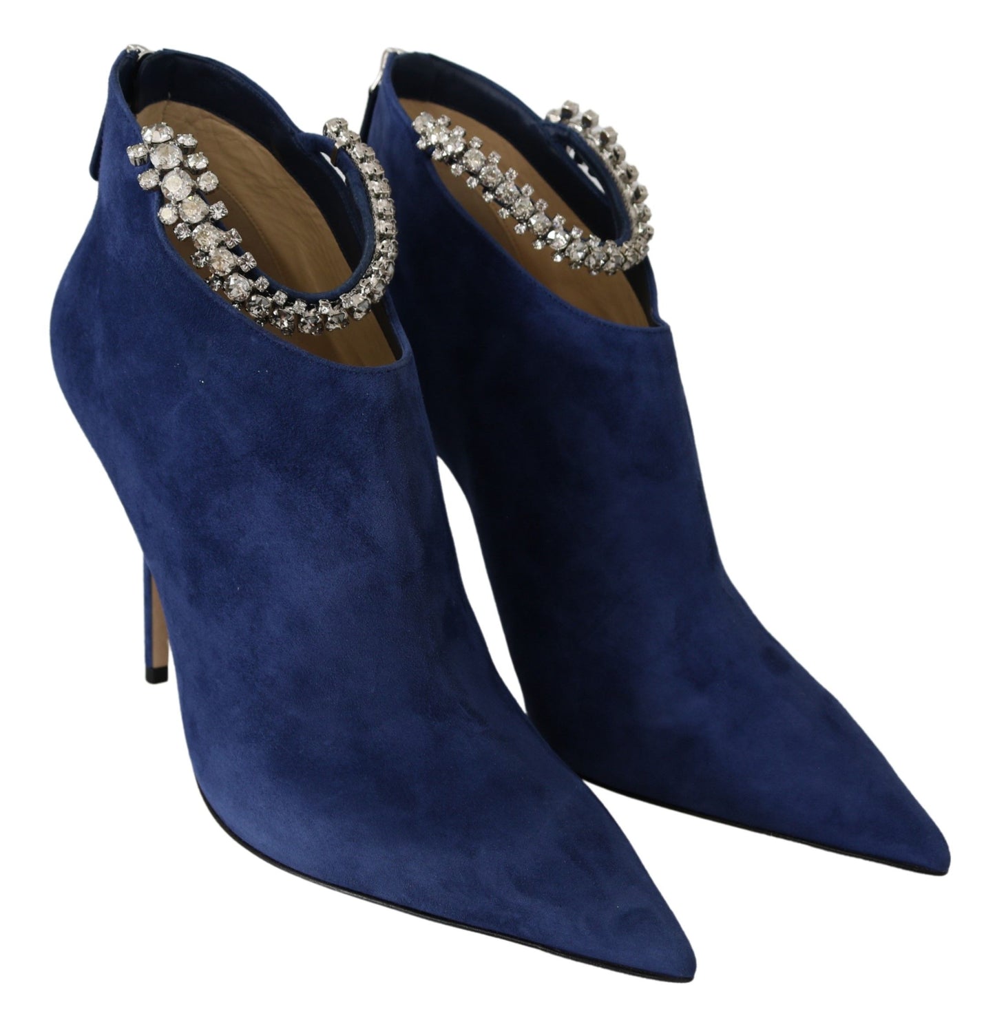 Jimmy Choo Pop Bleu Cuir Blaize 100 Bottes Chaussures