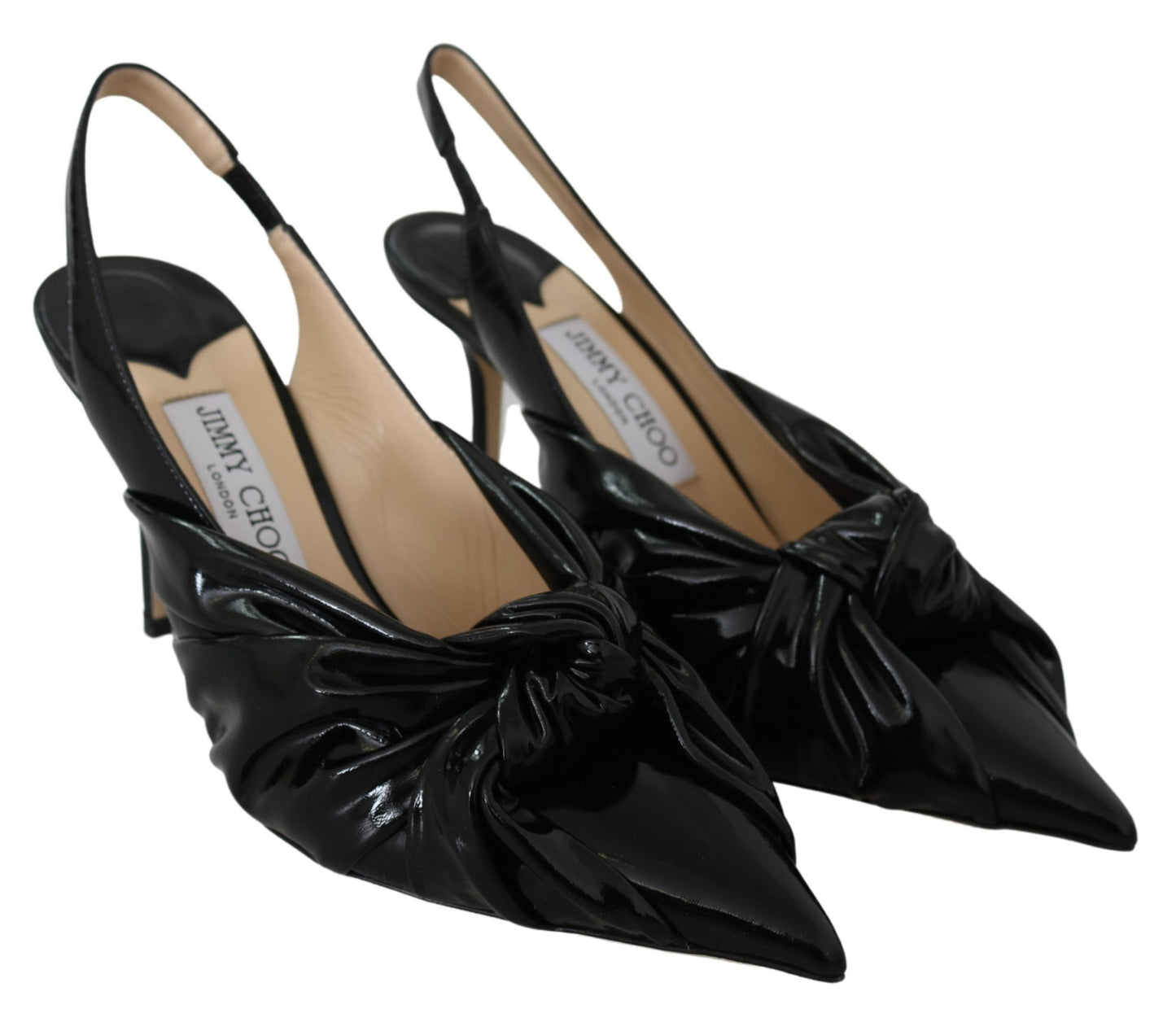 Jimmy Choo Escarpins Annabell 85 en cuir verni noir