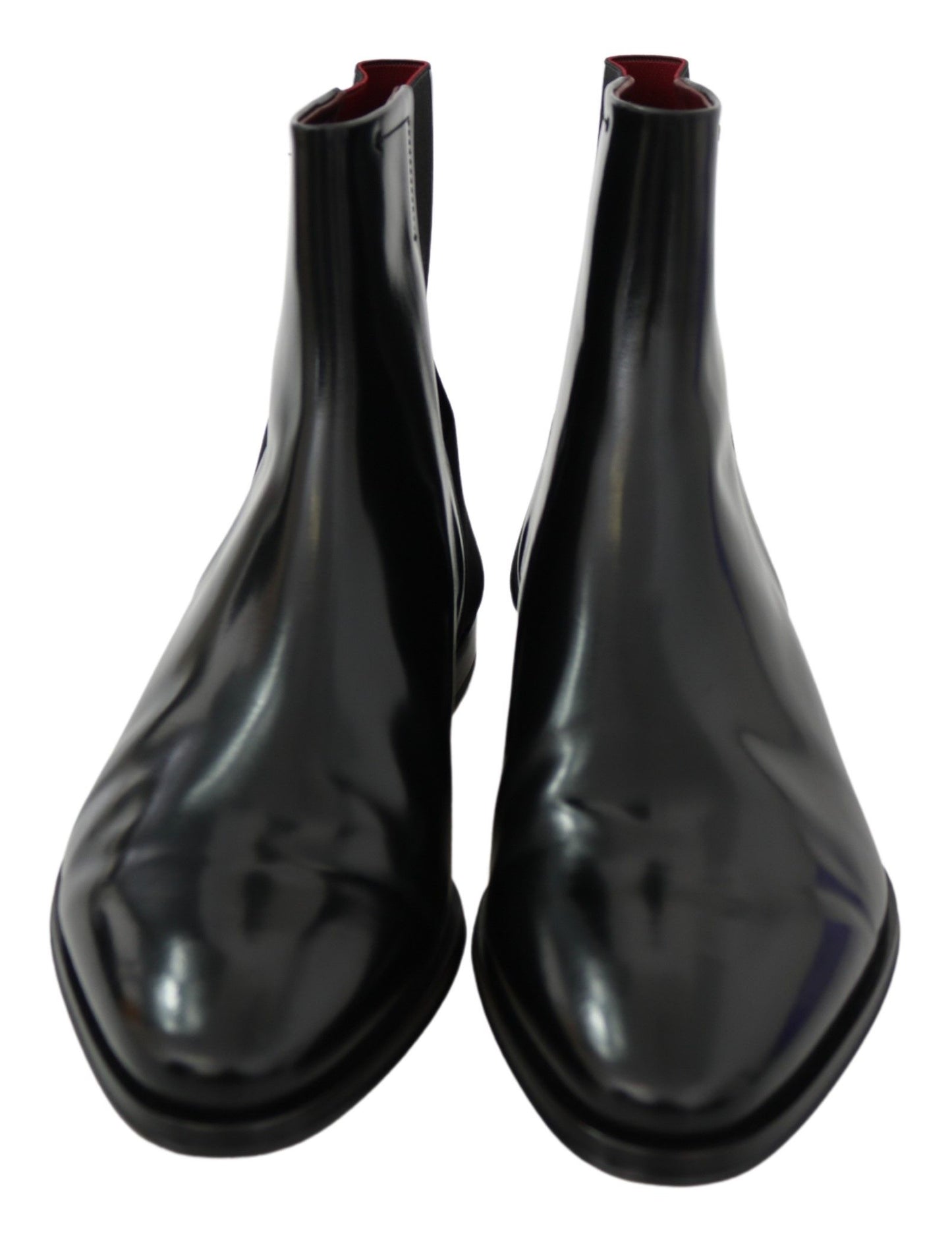 Dolce & Gabbana Elegant Black Leather Chelsea Boots