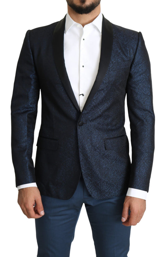 Dolce &amp; Gabbana Veste slim bleue Manteau MARTINI Blazer