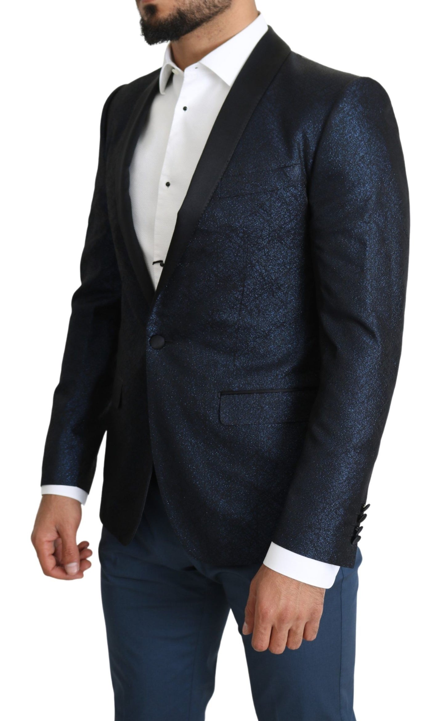 Dolce &amp; Gabbana Veste slim bleue Manteau MARTINI Blazer