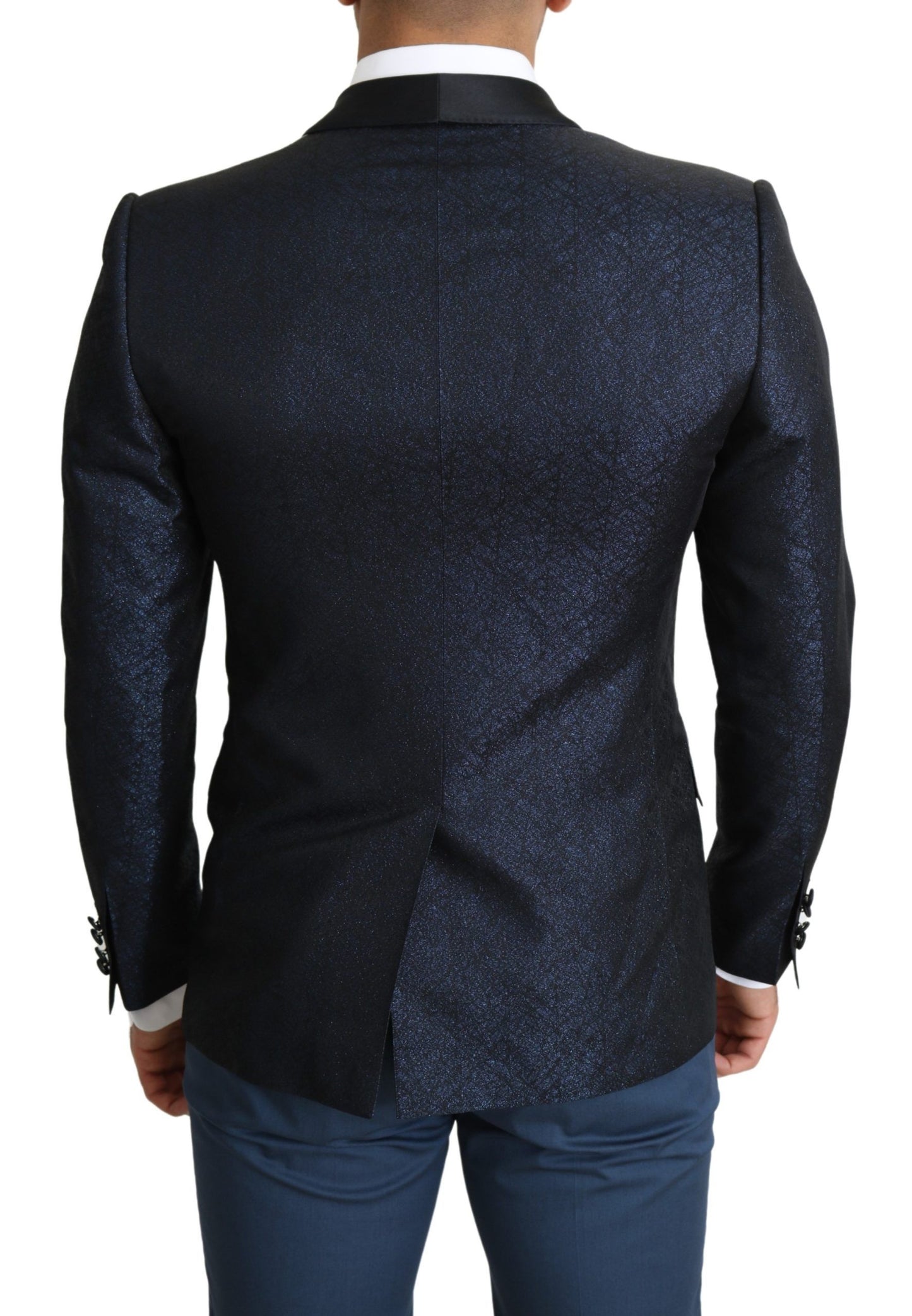 Dolce &amp; Gabbana Veste slim bleue Manteau MARTINI Blazer