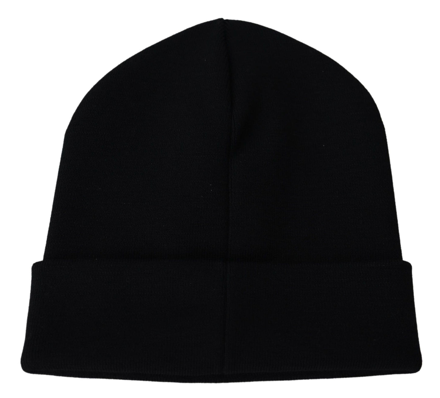 Winterwarme Beanie-Mütze aus schwarzer Wolle von Givenchy