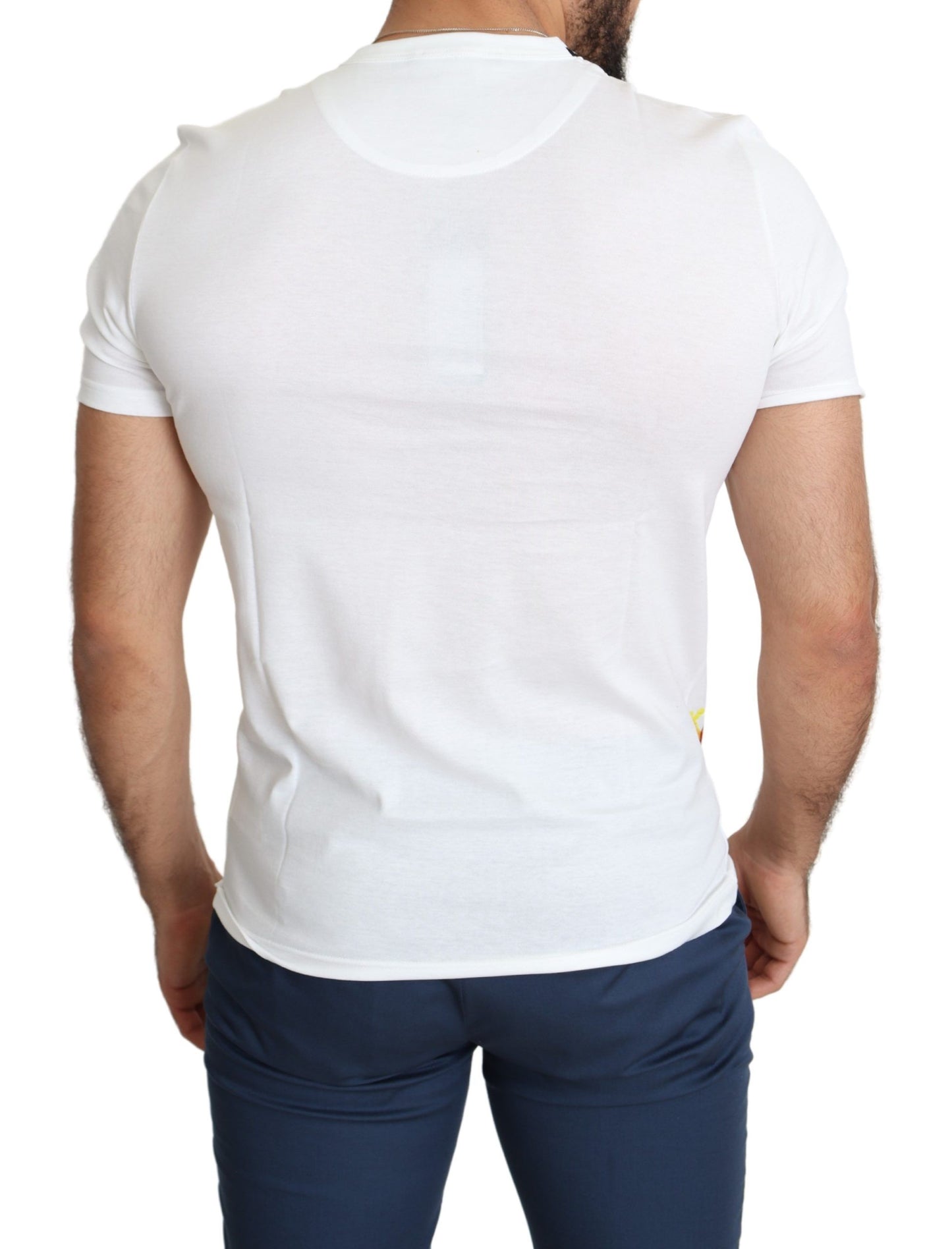 Dolce &amp; Gabbana T-shirt blanc en coton imprimé Saint-Valentin pour homme