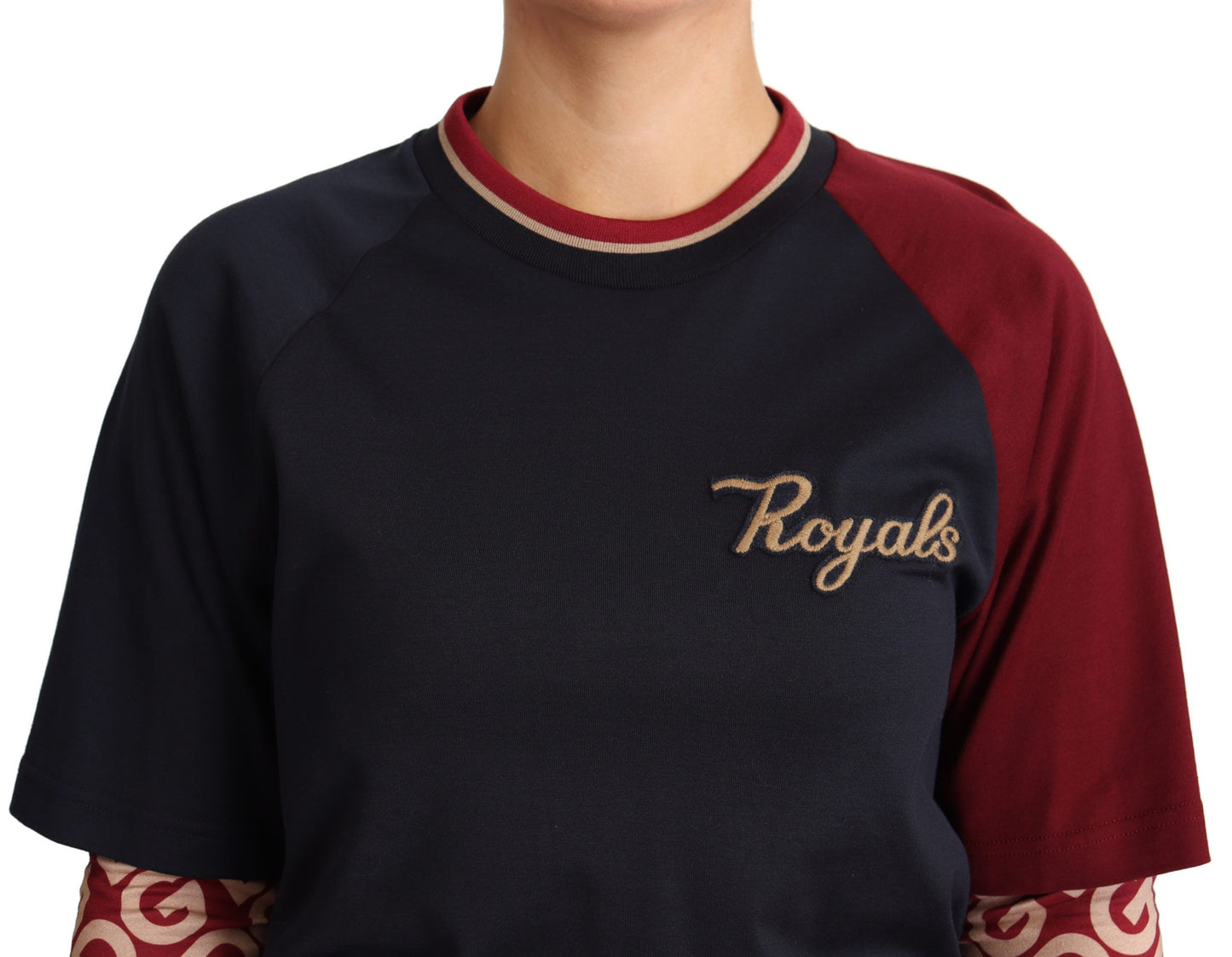 Mehrfarbiger Royals-Pullover mit Rundhalsausschnitt von Dolce &amp; Gabbana