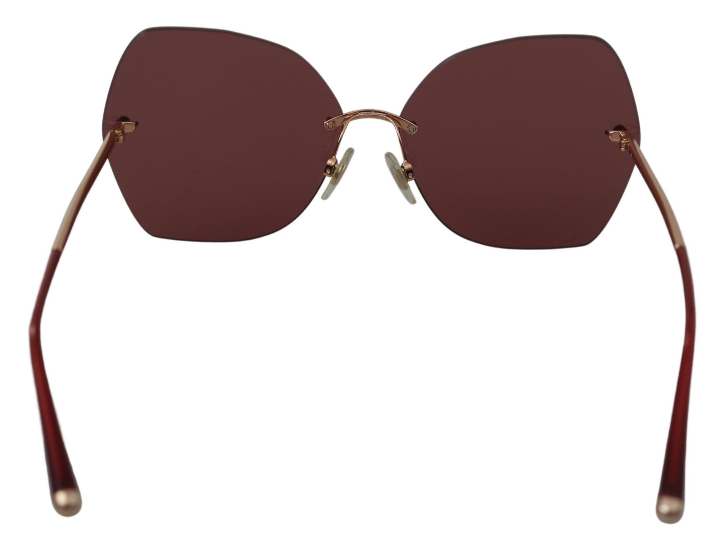 Dolce &amp; Gabbana Rotgold DG2204 Schmetterlingslogo Damen-Brillensonnenbrille