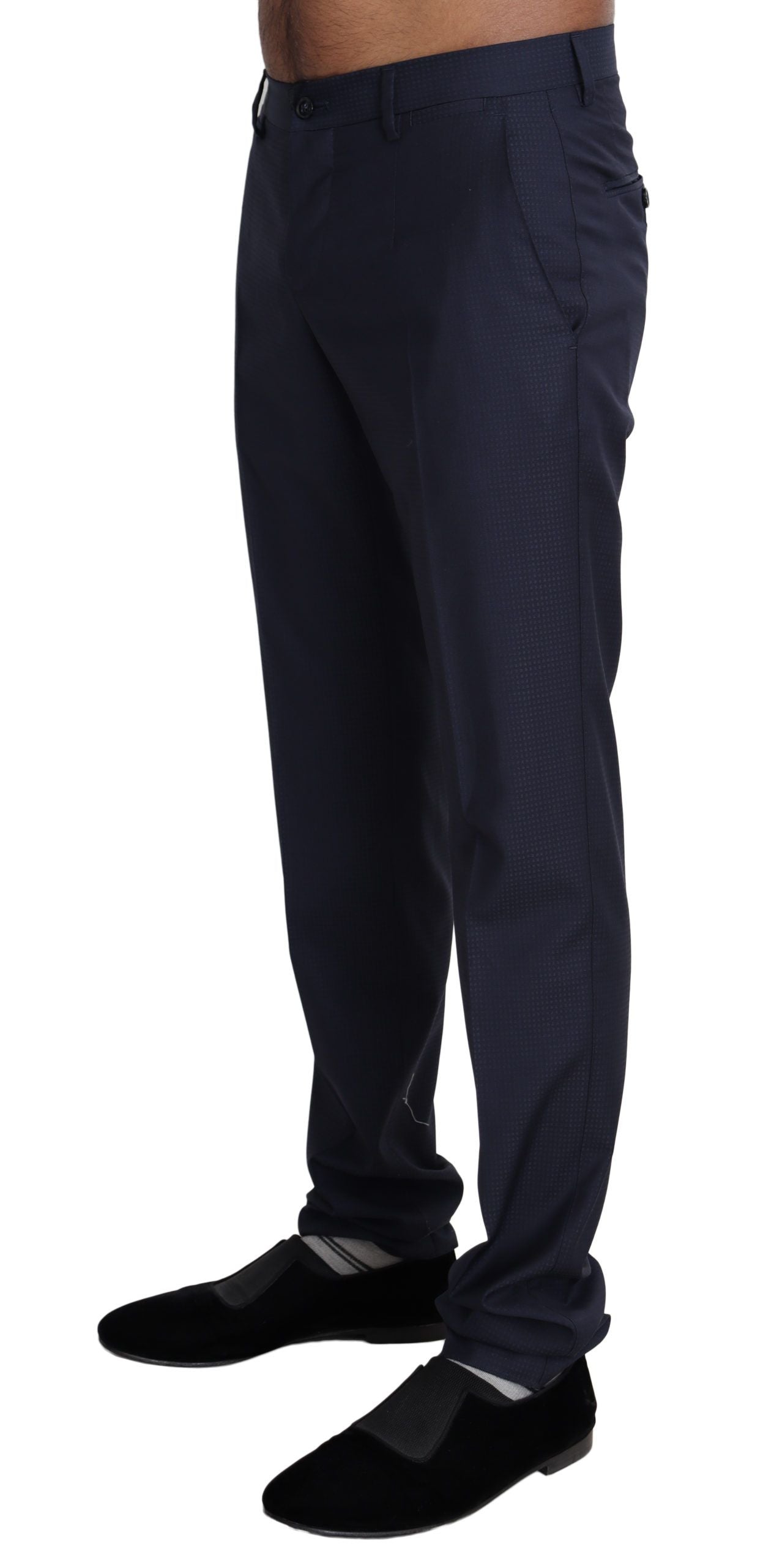 Dolce &amp; Gabbana Robe Bleu Marine Pantalon Formel Homme