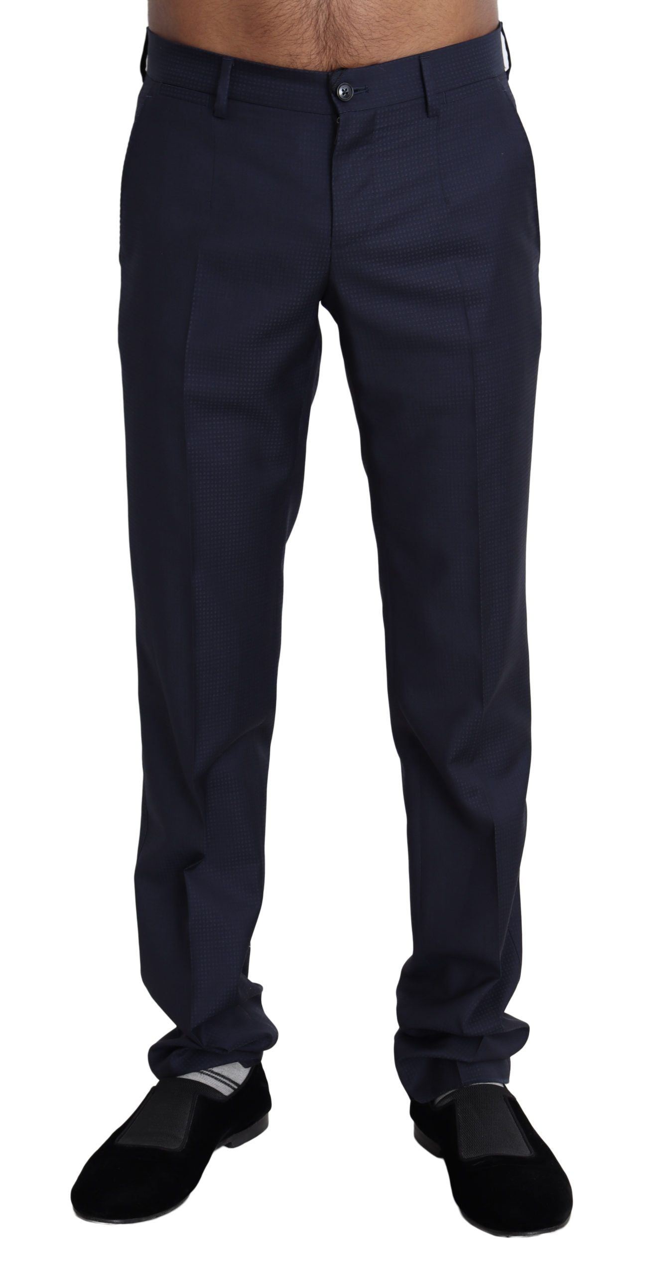 Dolce &amp; Gabbana Robe Bleu Marine Pantalon Formel Homme