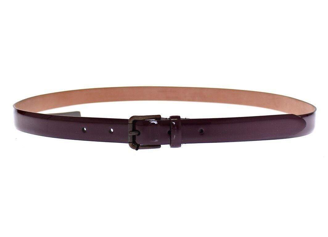 Ceinture Cintura Gürtel avec logo en cuir violet Dolce &amp; Gabbana