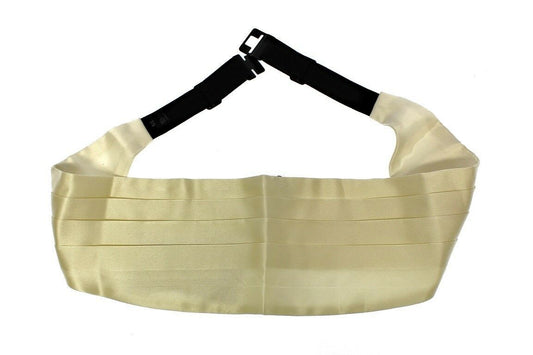 Dolce &amp; Gabbana Ceinture Cummerbund en soie blanche