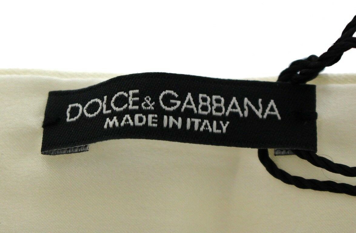 Dolce &amp; Gabbana Kummerbundgürtel aus Seide mit weißer Taille