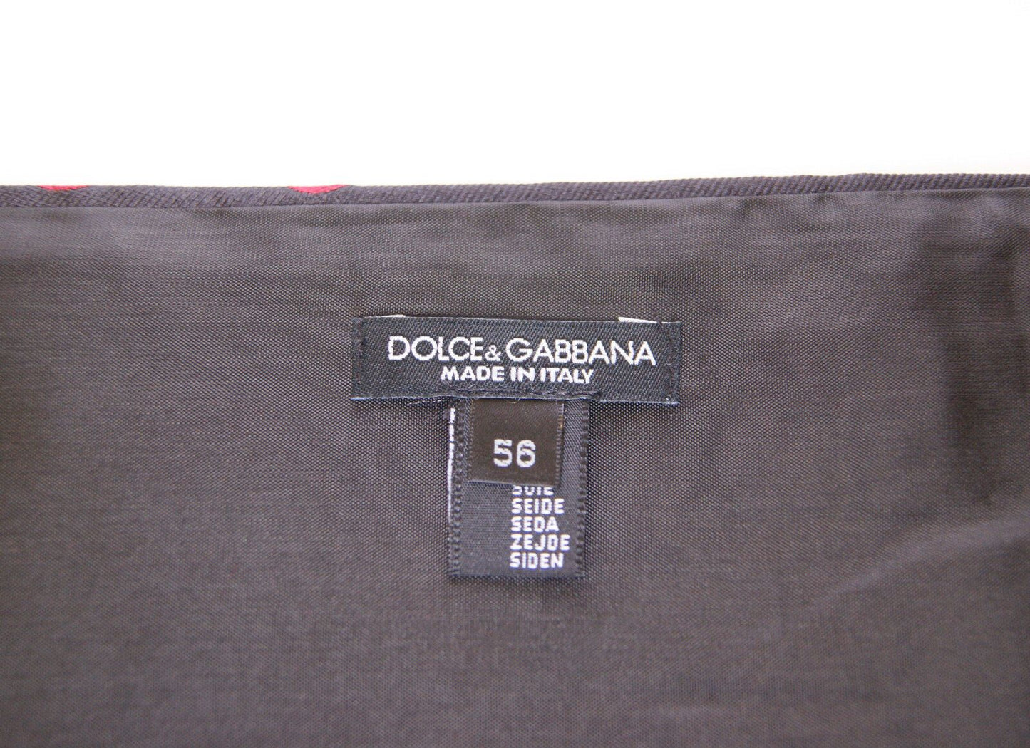 Dolce &amp; Gabbana Ceinture de smoking de smoking noire à la taille