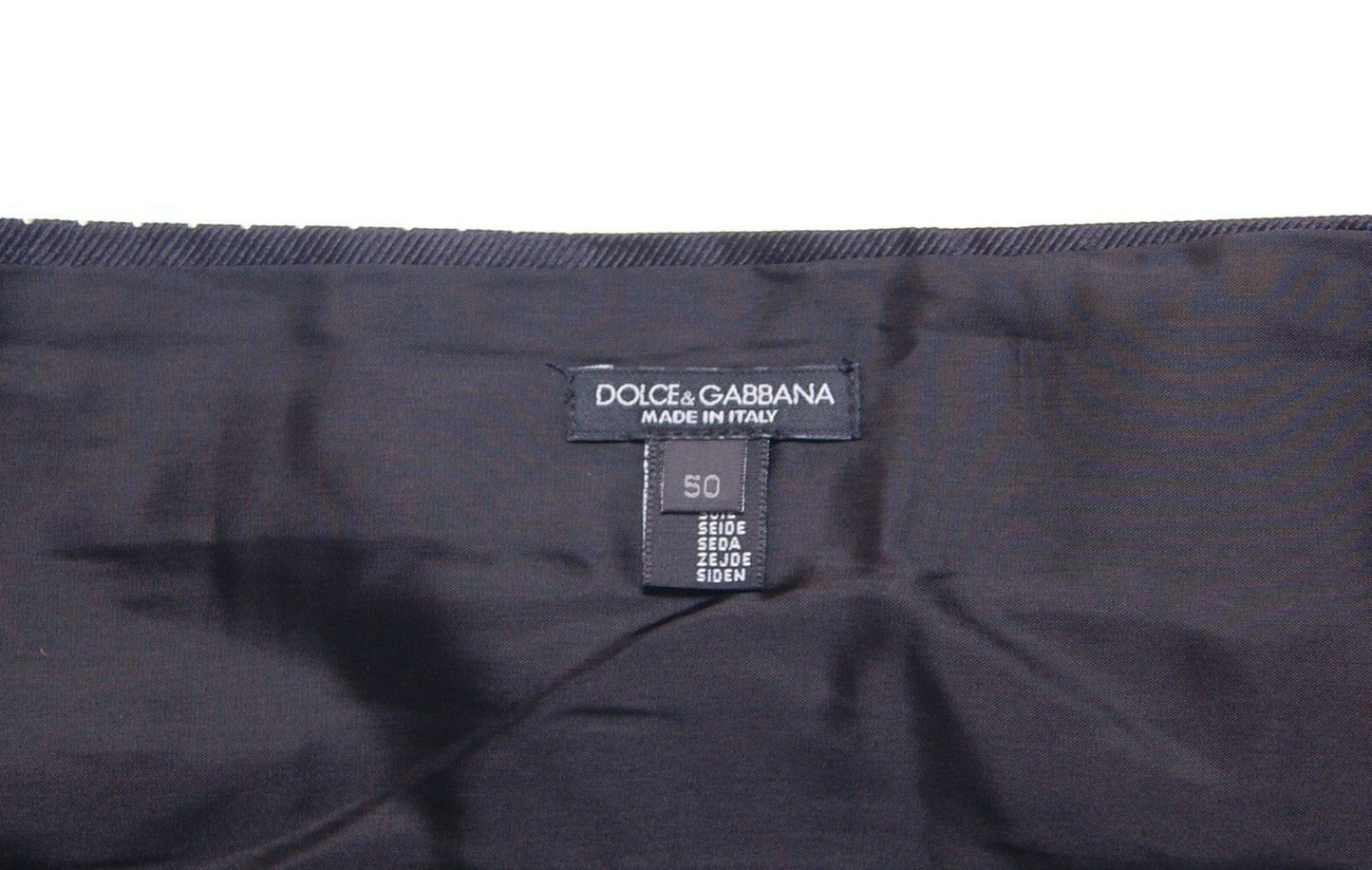 Dolce &amp; Gabbana Ceinture de smoking de smoking noire à la taille