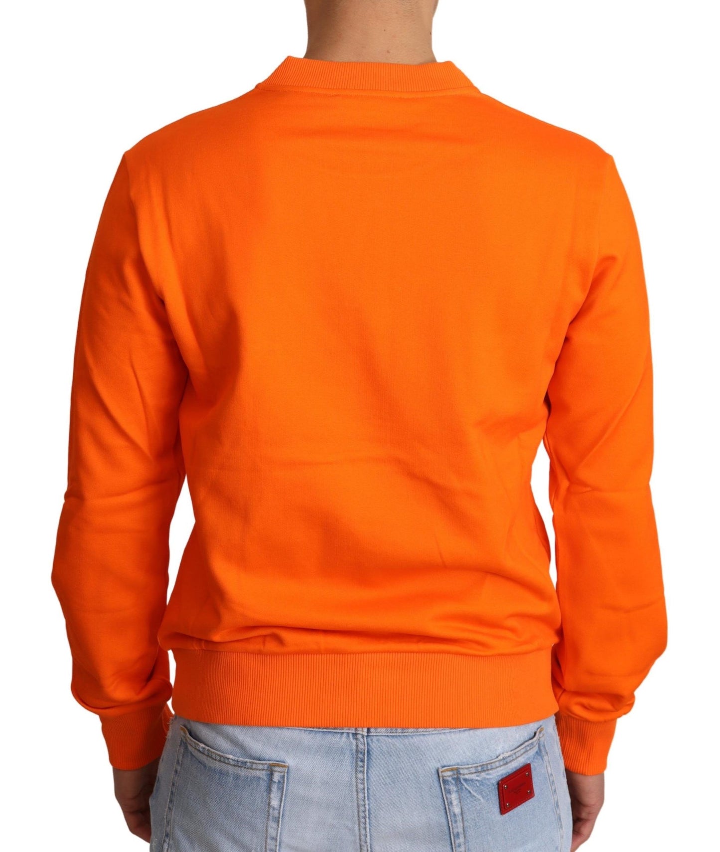 Dolce &amp; Gabbana Pull en coton King Ceasar orange