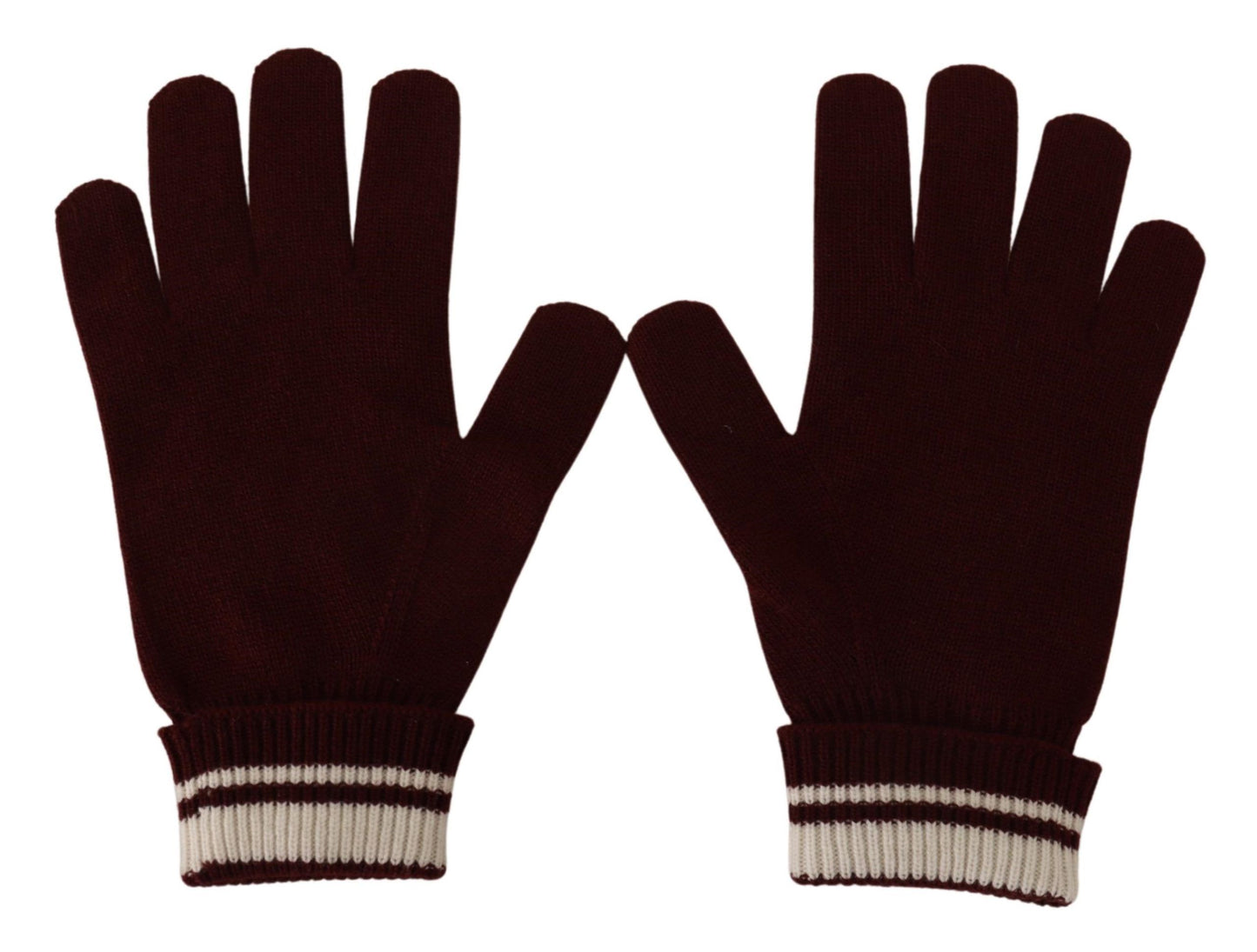 Dolce &amp; Gabbana Gants en cachemire avec logo D&amp;G blanc rouge et couronne