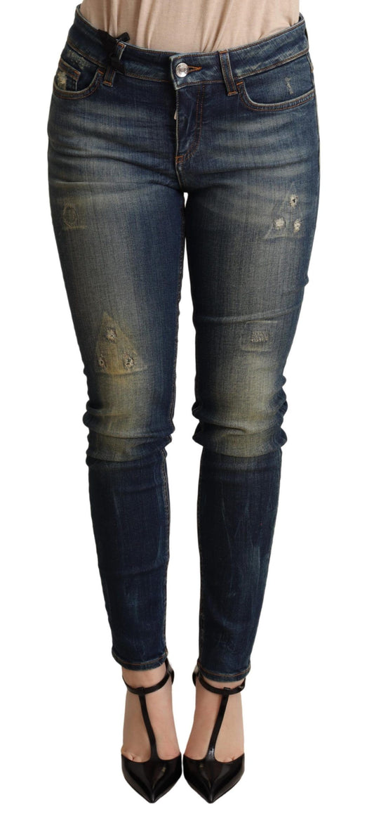 Dolce &amp; Gabbana Jean skinny en coton stretch bleu foncé