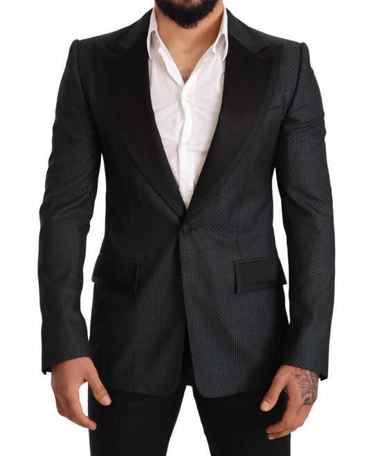 Dolce &amp; Gabbana Veste Blazer Slim Fit Noir Vert