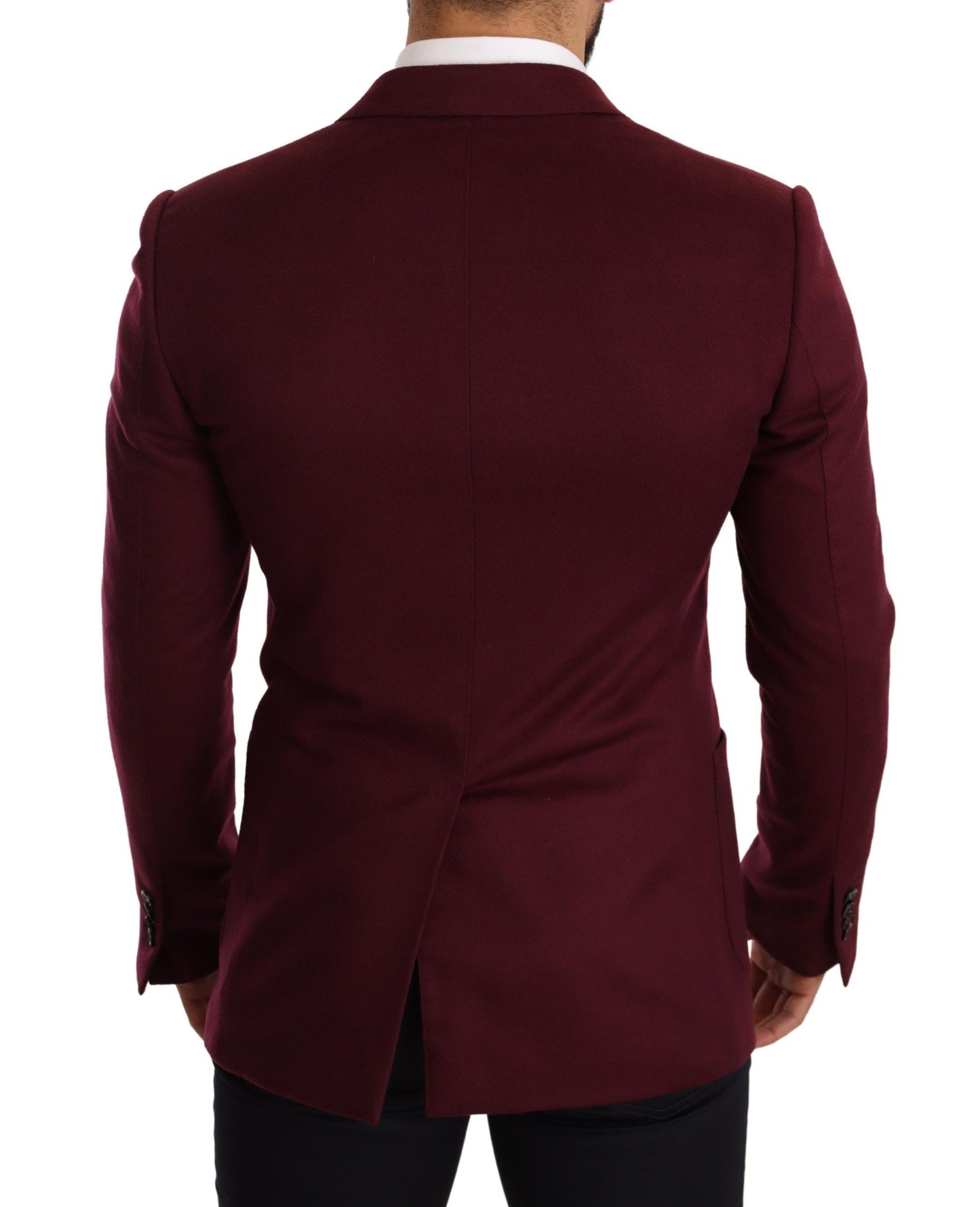 Dolce &amp; Gabbana Veste Blazer Slim Fit En Cachemire Marron