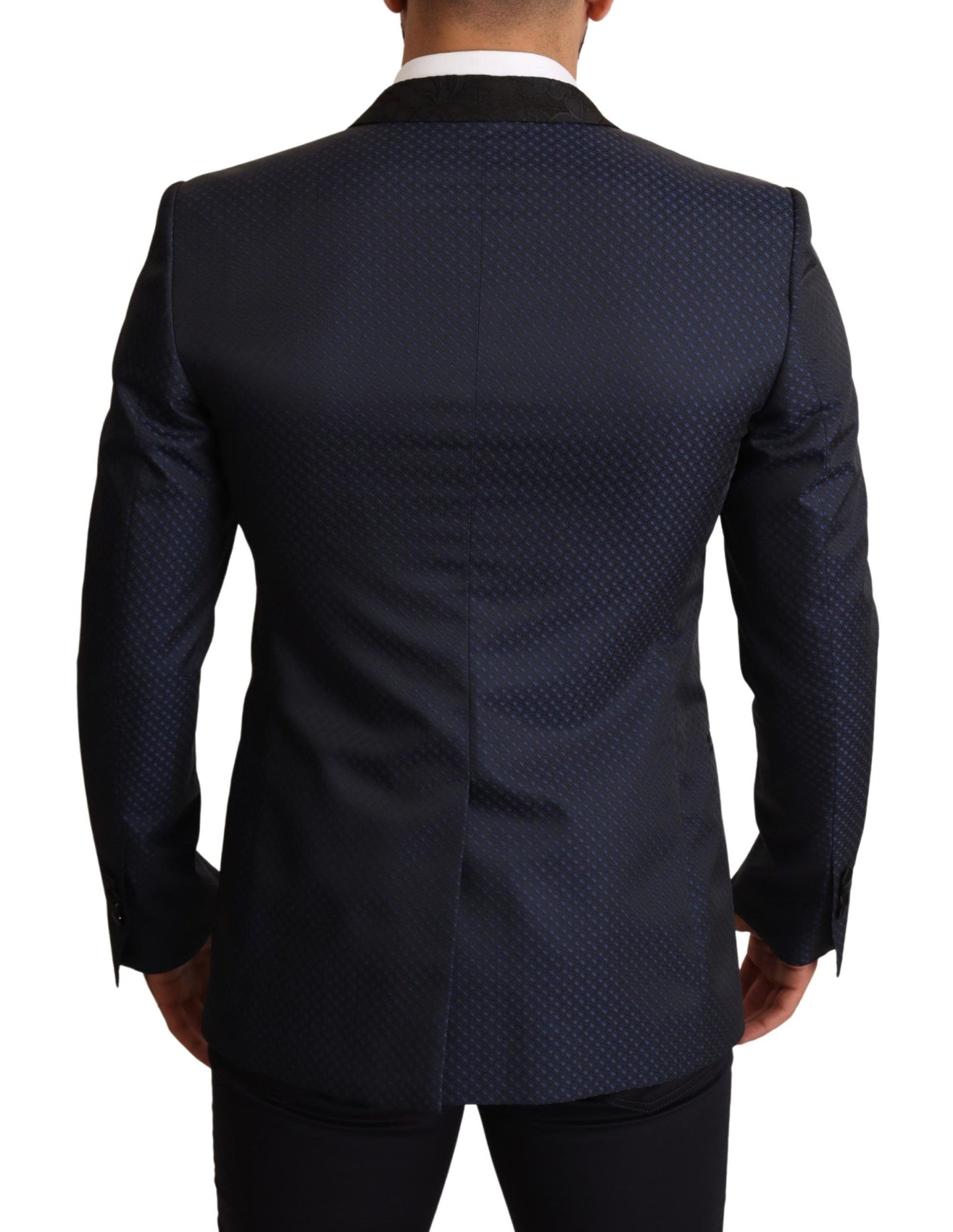 Dolce &amp; Gabbana Veste blazer MARTINI coupe slim en laine bleue