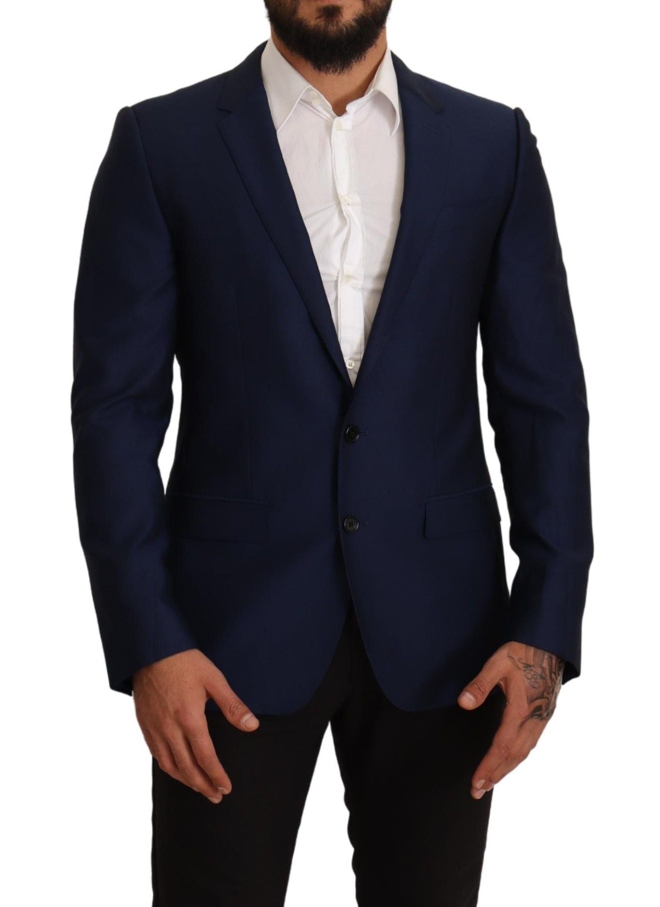 Dolce &amp; Gabbana Veste slim bleu marine Blazer MARTINI