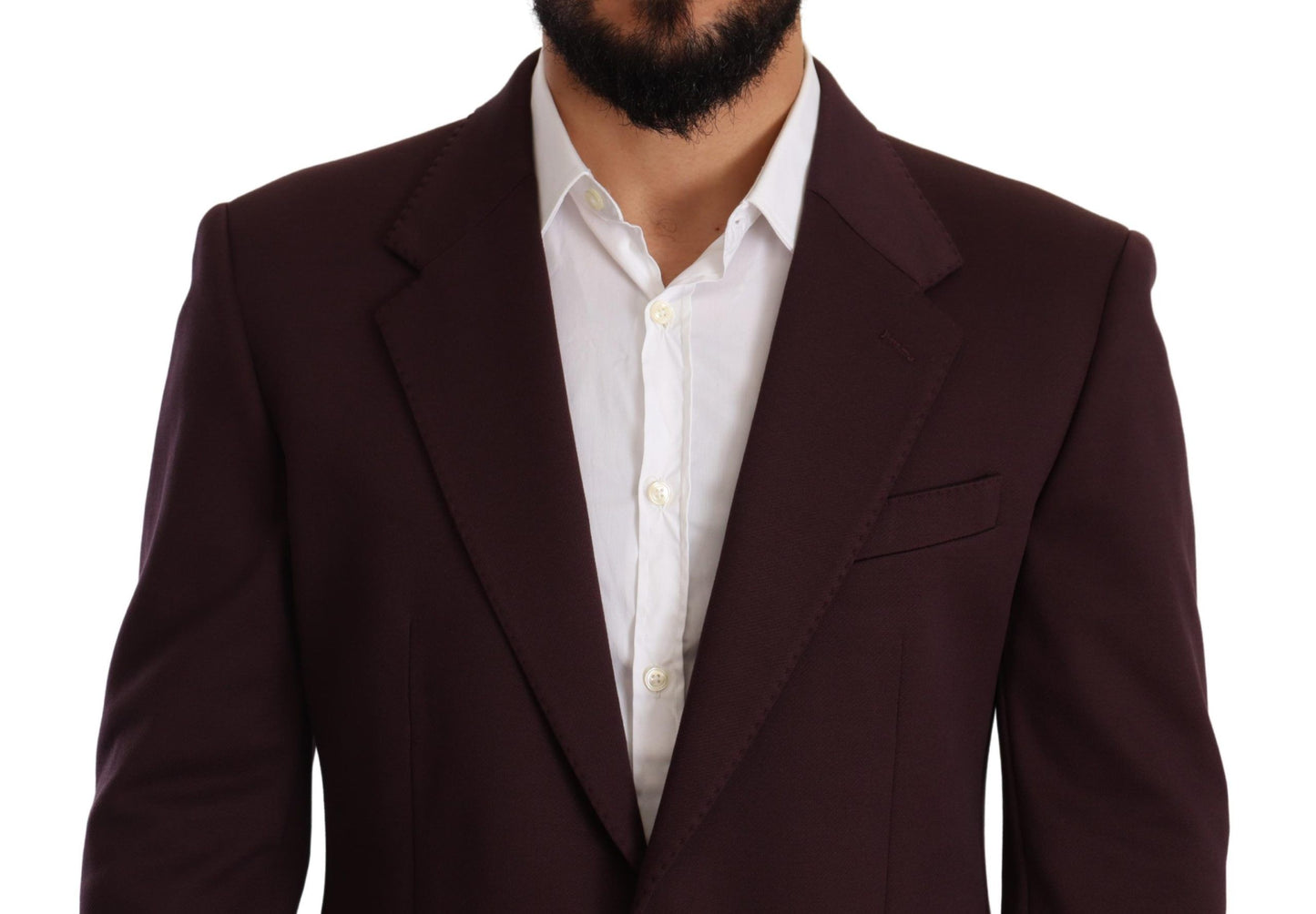 Dolce &amp; Gabbana Veste blazer slim en coton violet