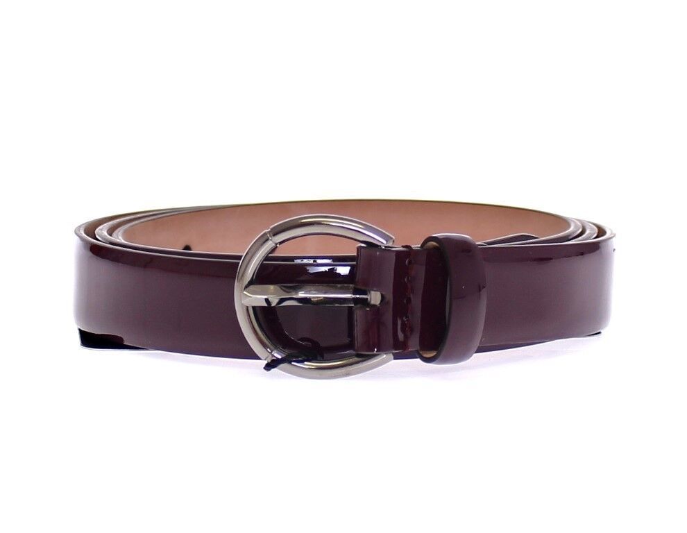 Dolce &amp; Gabbana Ceinture Cintura à logo en cuir violet